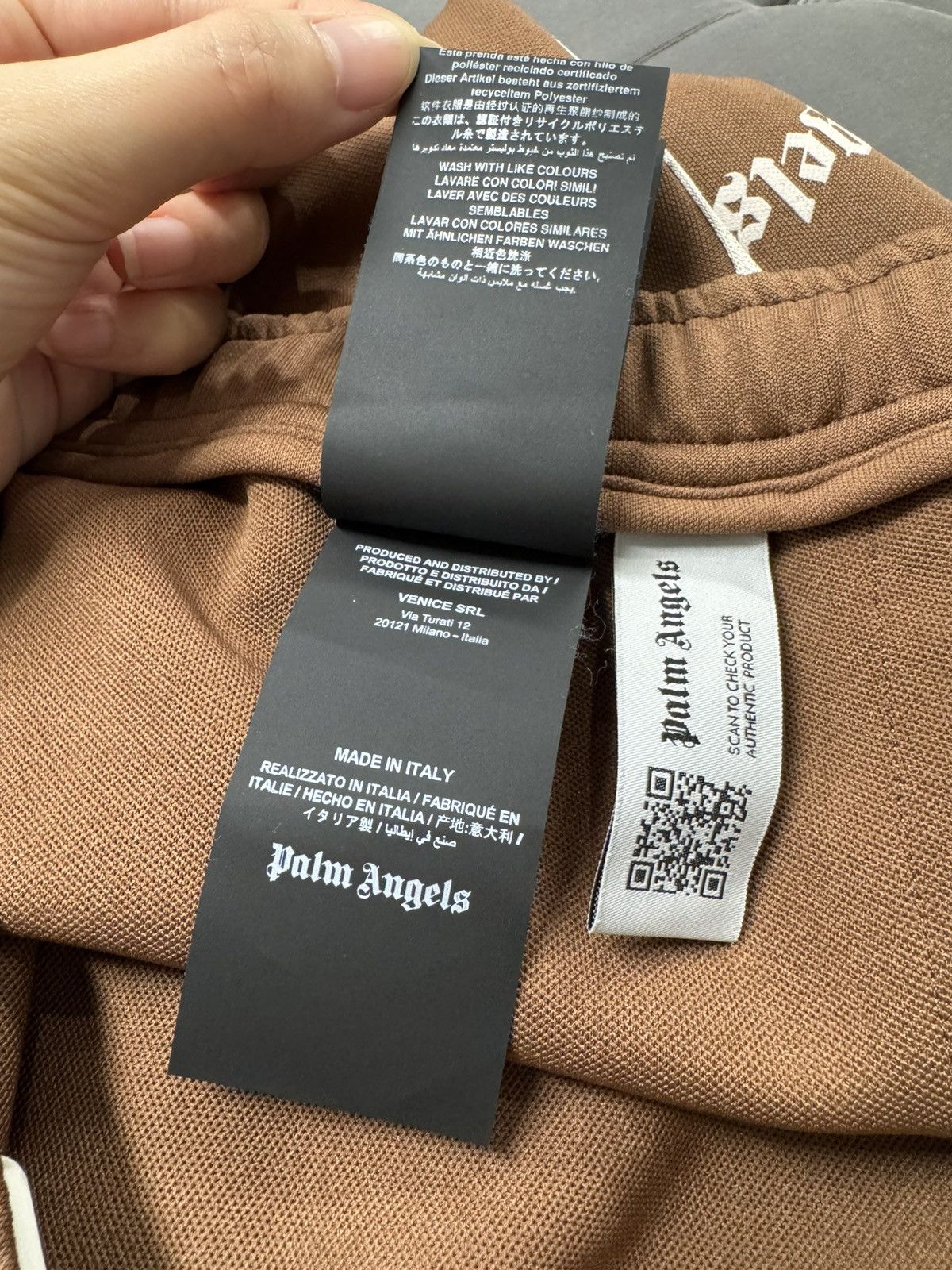 Palm Angels New Logo Track Pants - Brown, M Size US 32 / EU 48 - 9 Thumbnail