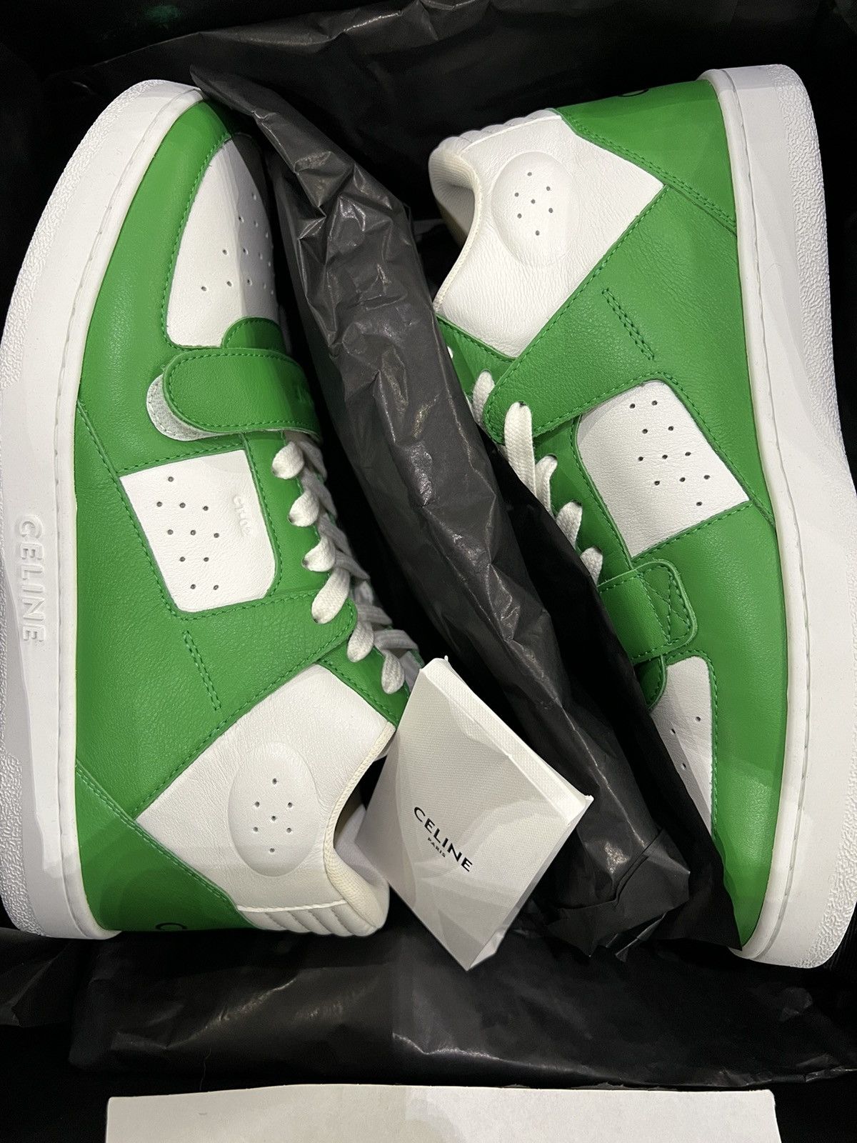 Celine Celine CT-02 MID SNEAKER WHITE/GREEN Size US 9 / EU 42 - 8 Thumbnail
