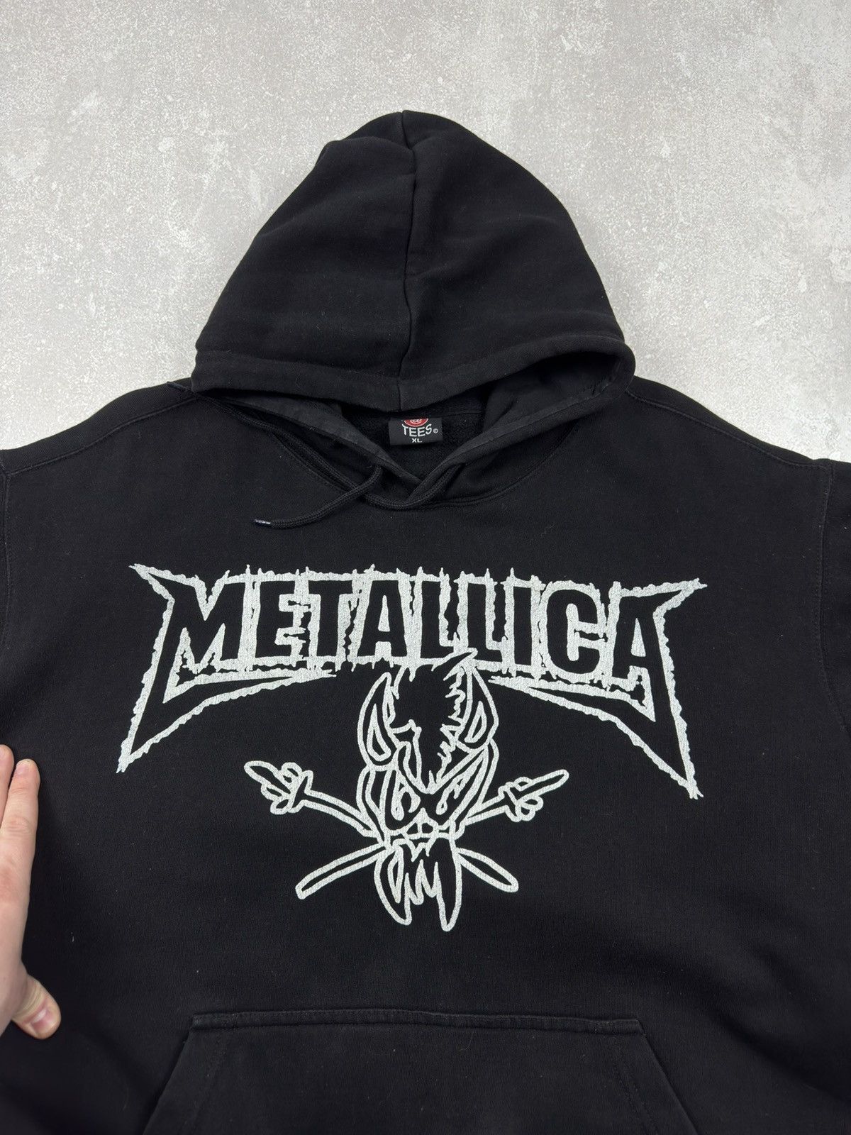 Metallica Vintage 00s Metallica Black Hoodie Skull & Girl Rock Heavy Size US XL / EU 56 / 4 - 15 Thumbnail