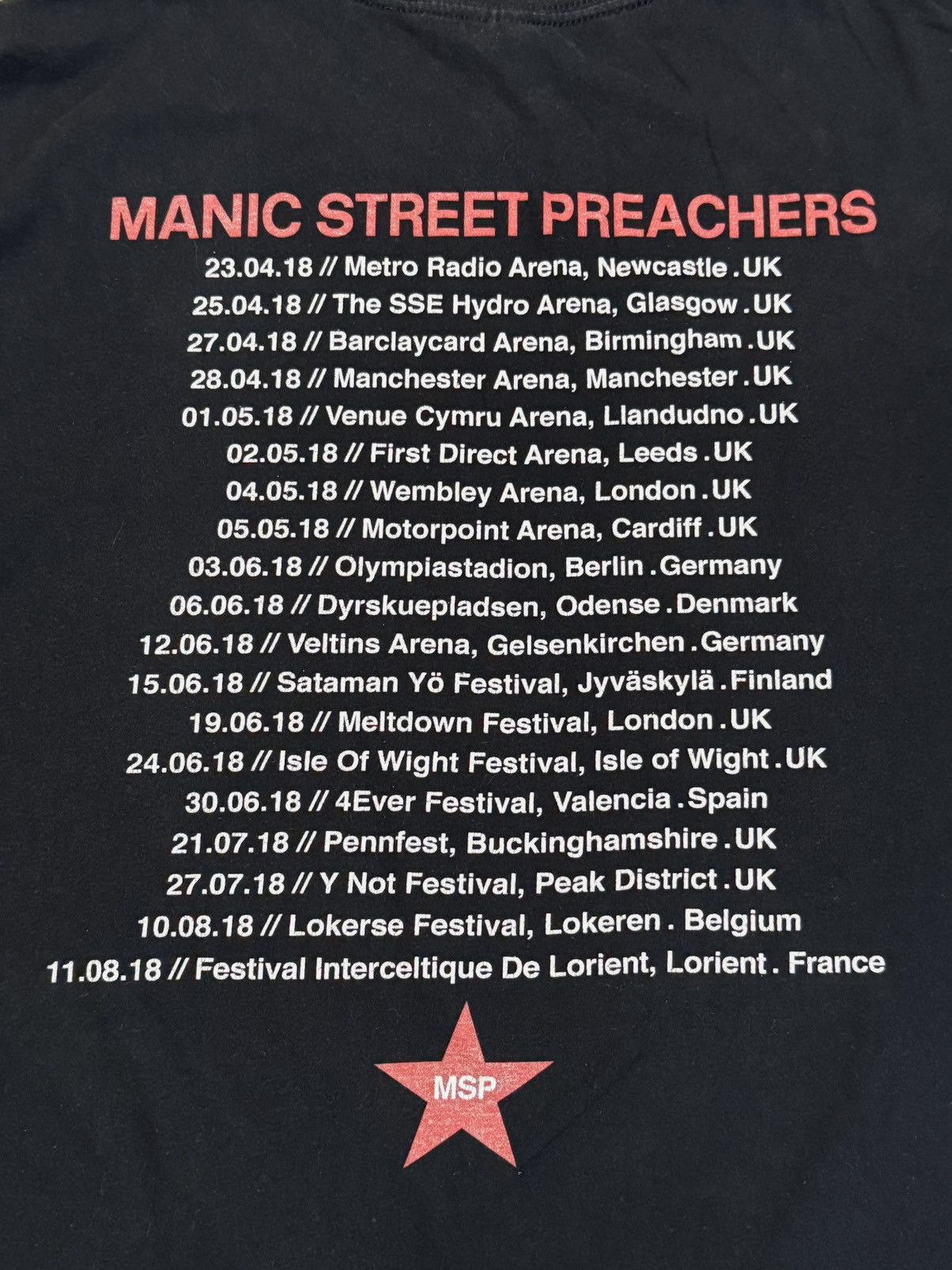 Band Tees 🔷Manic Street Preachers - Resistance Is Futile Tour T-shirt🔷 Size US XL / EU 56 / 4 - 5 Thumbnail
