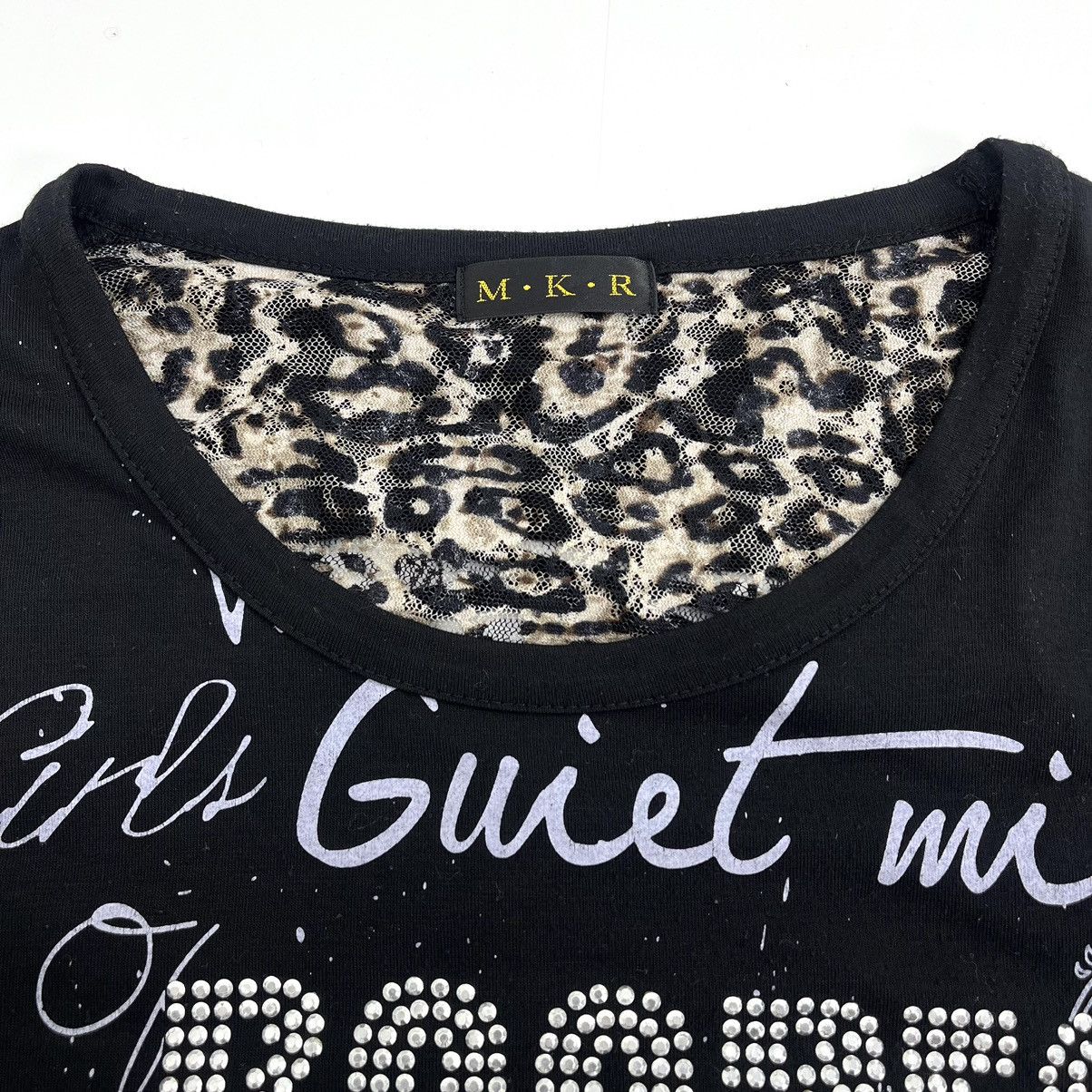If Six Was Nine × Japanese Brand × Le Grande Bleu (L.G.B.) 2000s MKR Studded Leopard Poem Punk Lgb Style Longsleeve Size US M / EU 48-50 / 2 - 8 Thumbnail