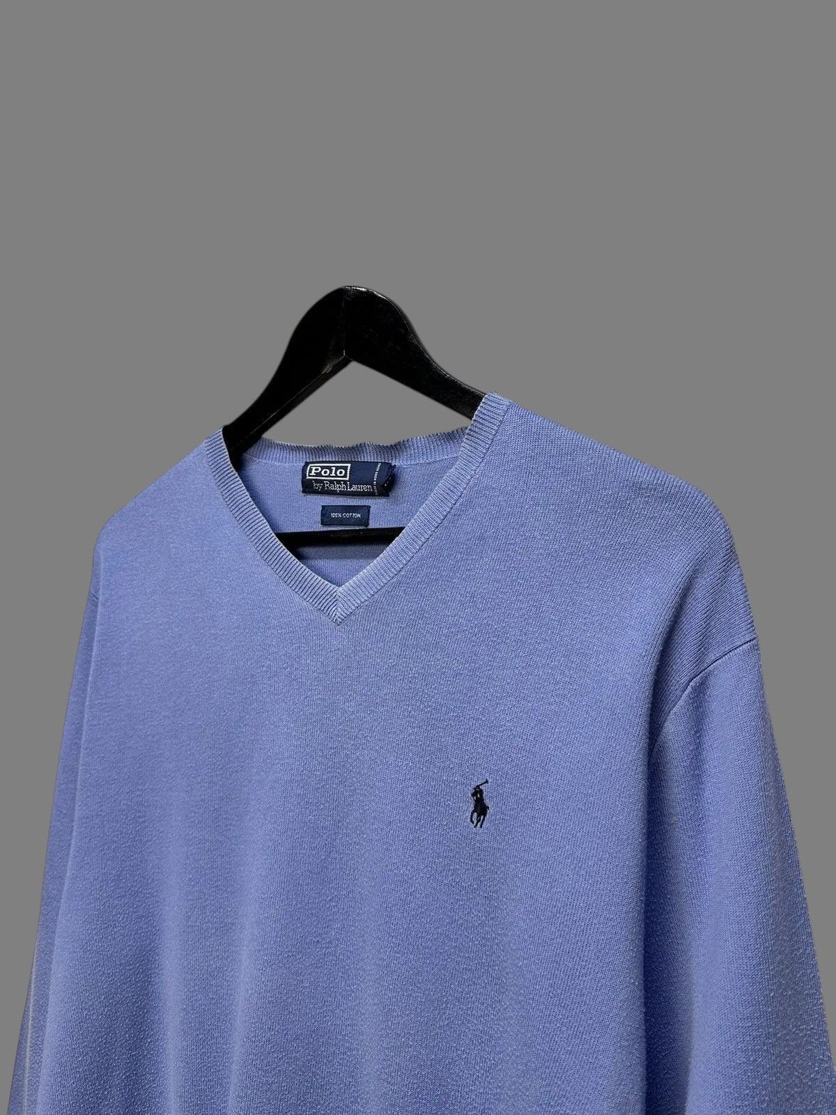 Denim & Supply Ralph Lauren Polo Ralph Lauren Blue Knit Sweater Preppy 90s Size US L / EU 52-54 / 3 - 6 Thumbnail