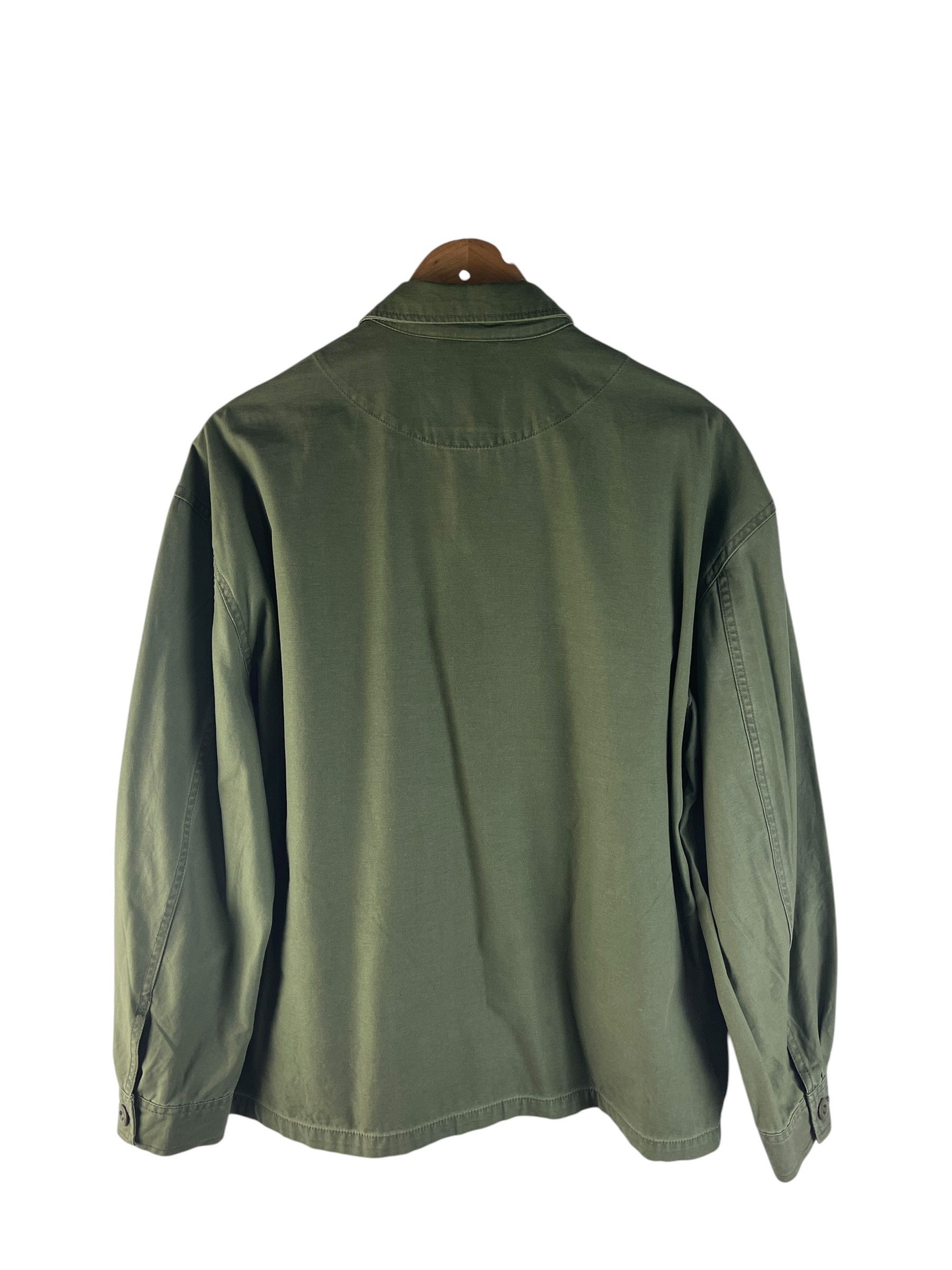 Japanese Brand BAYFLOW Military Utility Shirt Jacket Olive Green Soak In Size US L / EU 52-54 / 3 - 3 Thumbnail