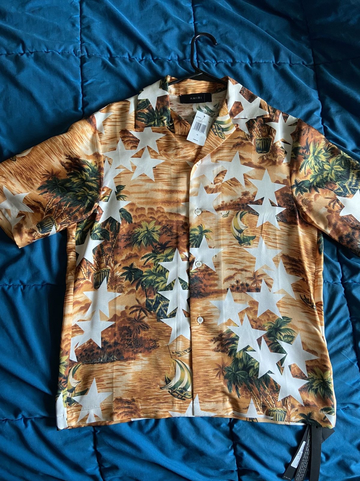 Amiri Amiri Silk Button up Stars Shirt Brand New with tags Size US XS / EU 42 / 0 - 1 Thumbnail