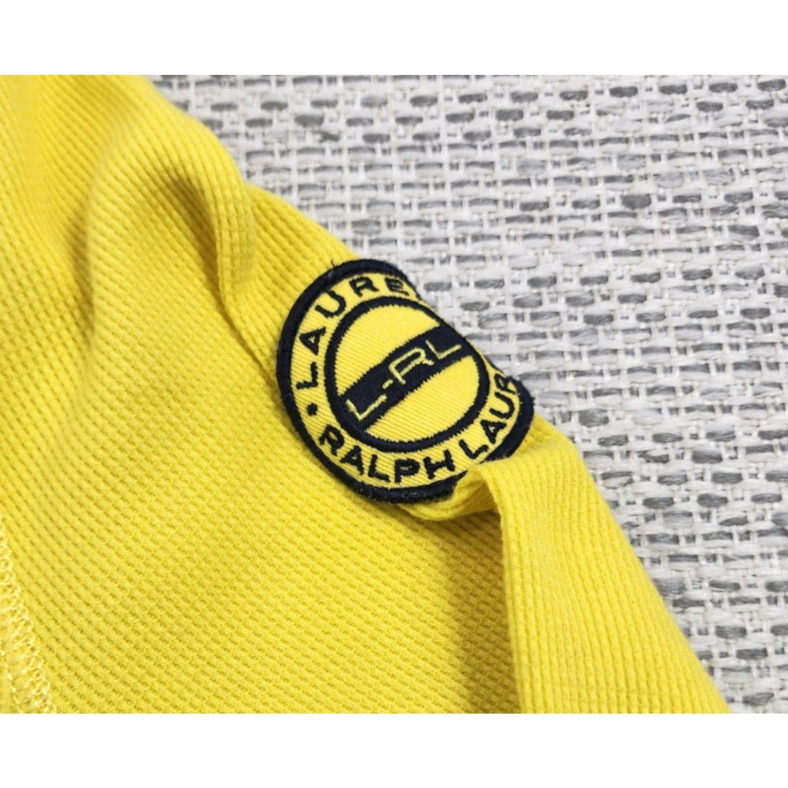 Ralph Lauren Lauren Ralph Lauren Thermal Shirt Womens XL Yellow Quarter Zip Lauren Active Size XL / US 12-14 / IT 48-50 - 4 Thumbnail