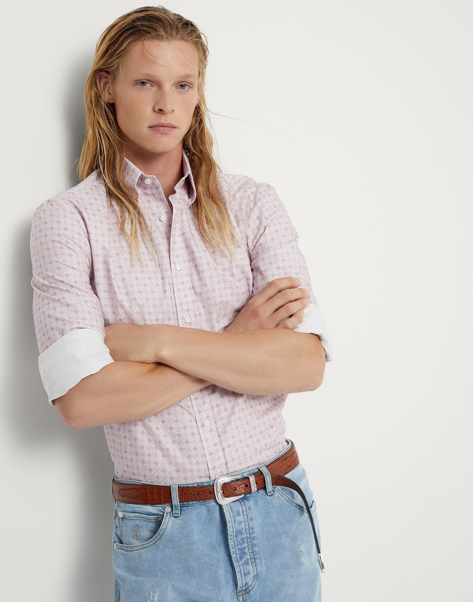 Brunello Cucinelli Shirt in Pink Size US M / EU 48-50 / 2 - 4 Thumbnail