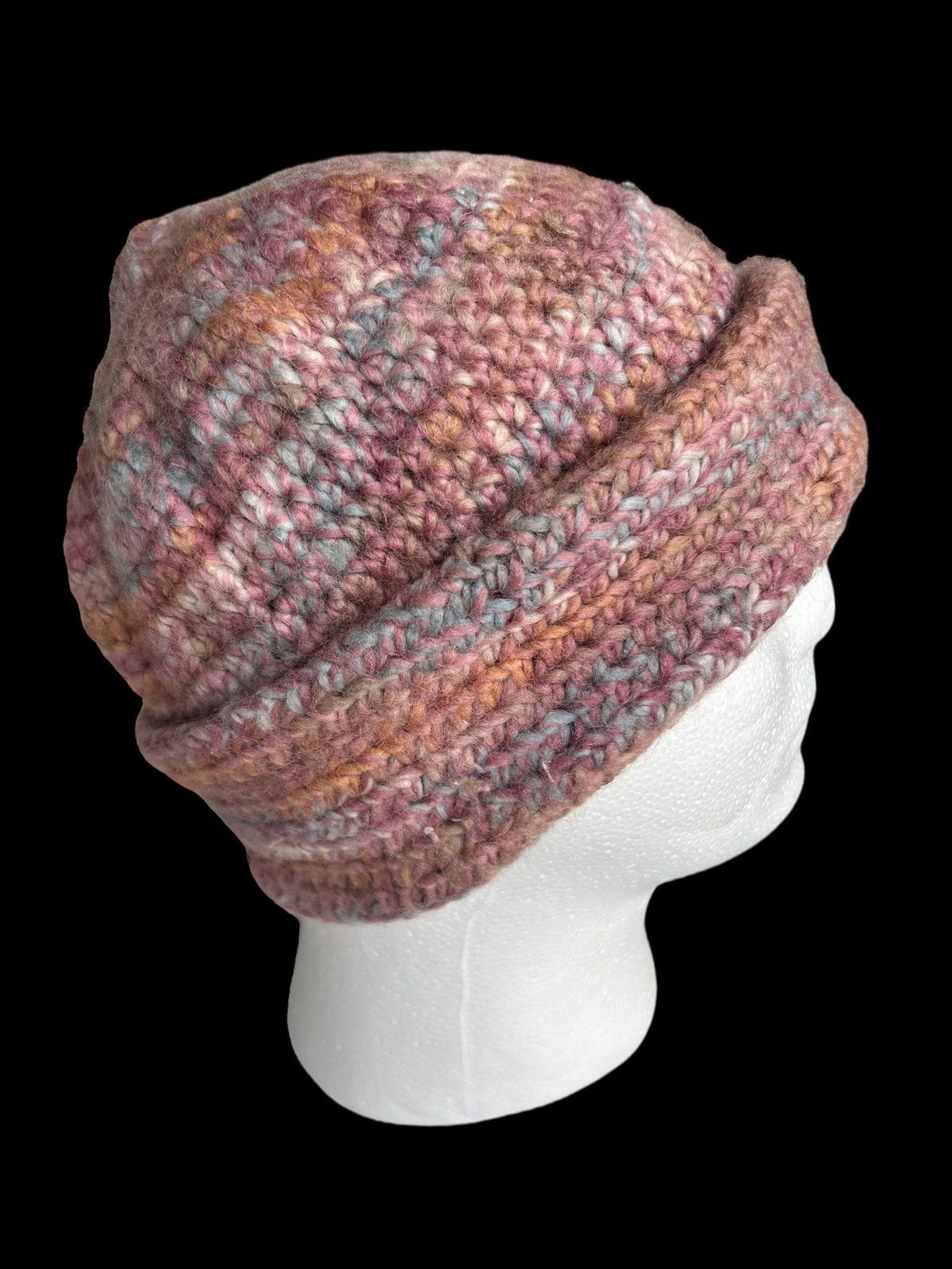 Japanese Brand Handmade Crochet Knitted Beanie Hats Size ONE SIZE - 1 Thumbnail
