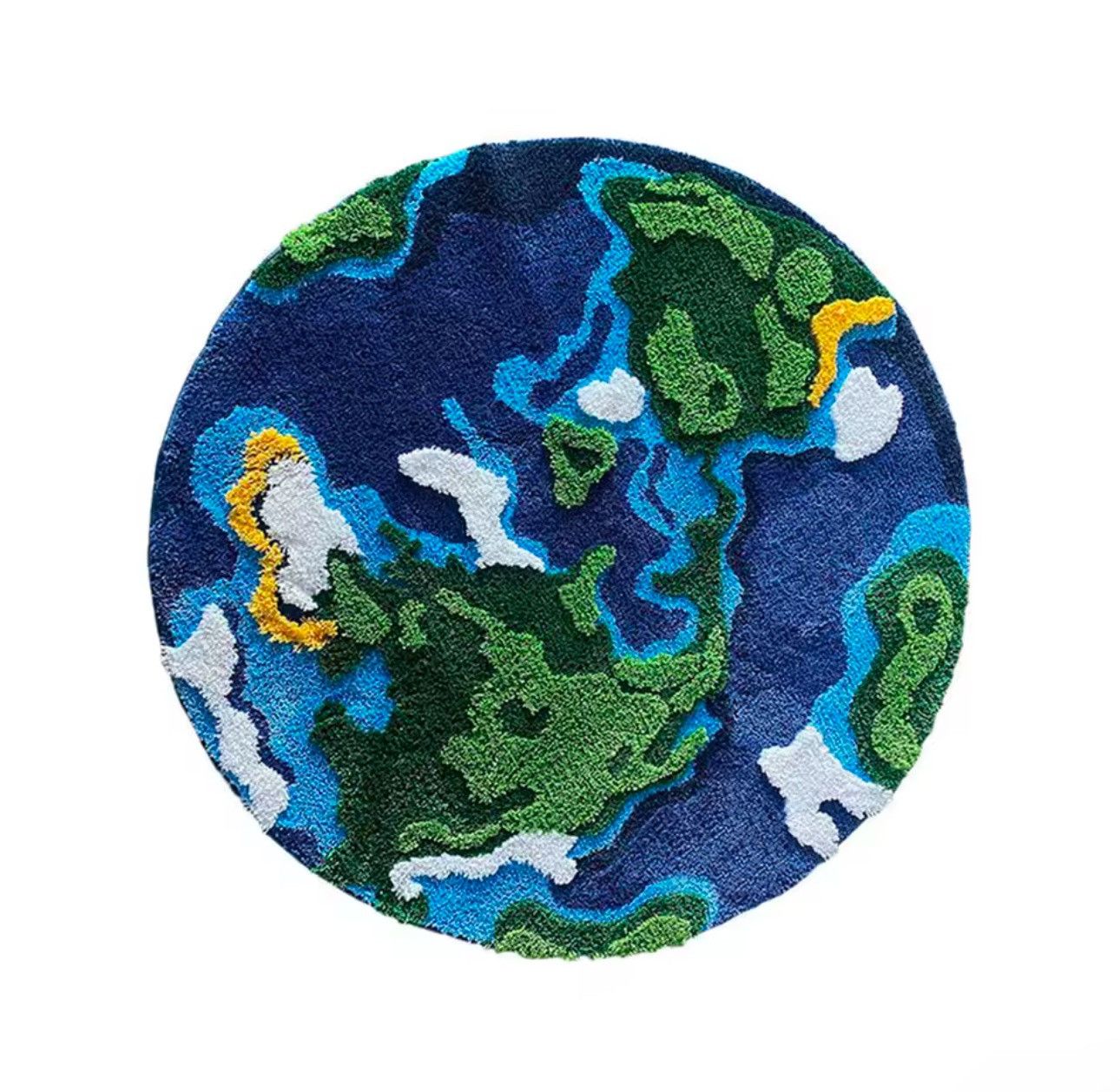 Other Cartoon Earth Round Rug Bedroom Home Decoration Custom Size ONE SIZE - 1 Thumbnail