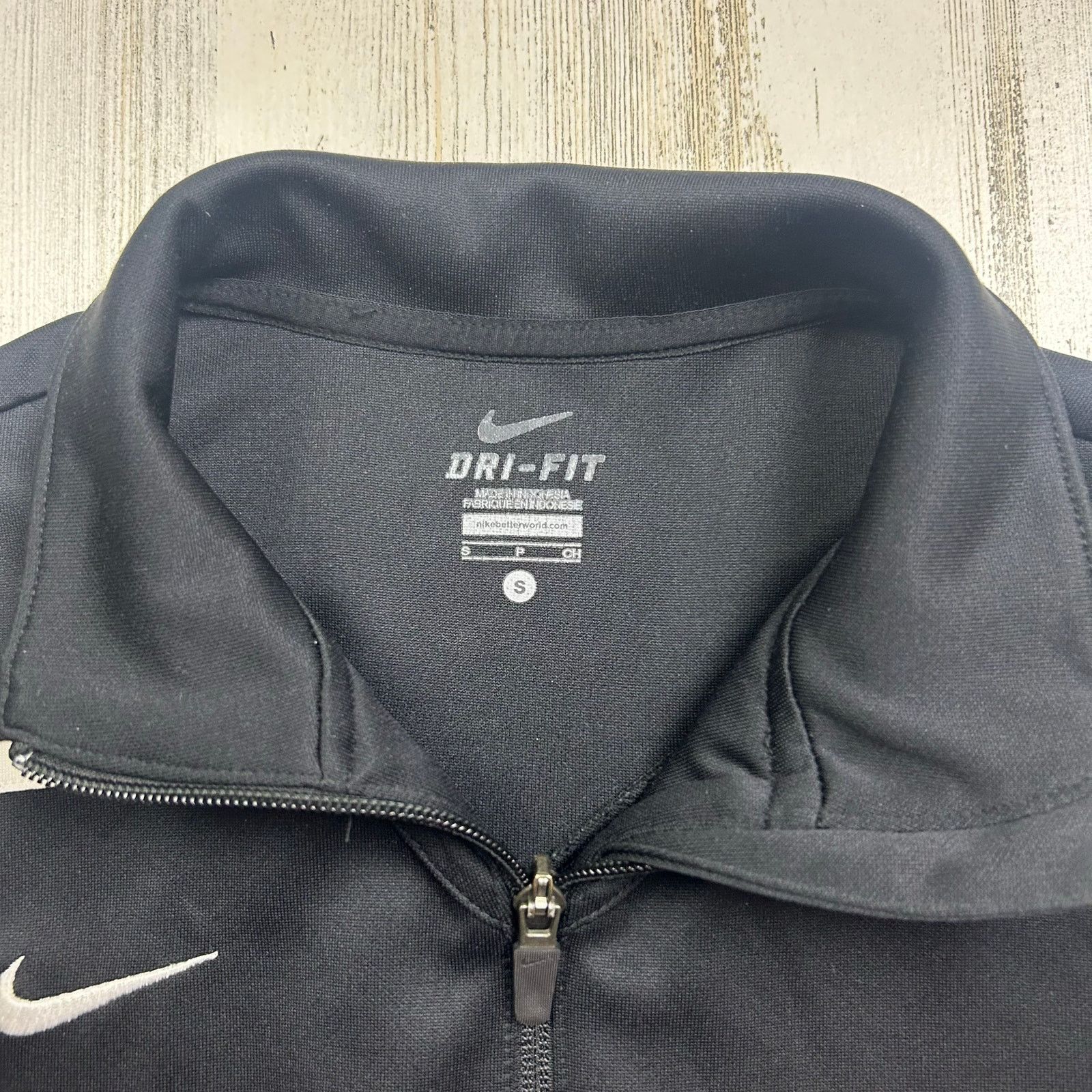 Nike Nike Dri-Fit Full Zip Black Athletic Women's Jacket Size S / US 4 / IT 40 - 3 Thumbnail