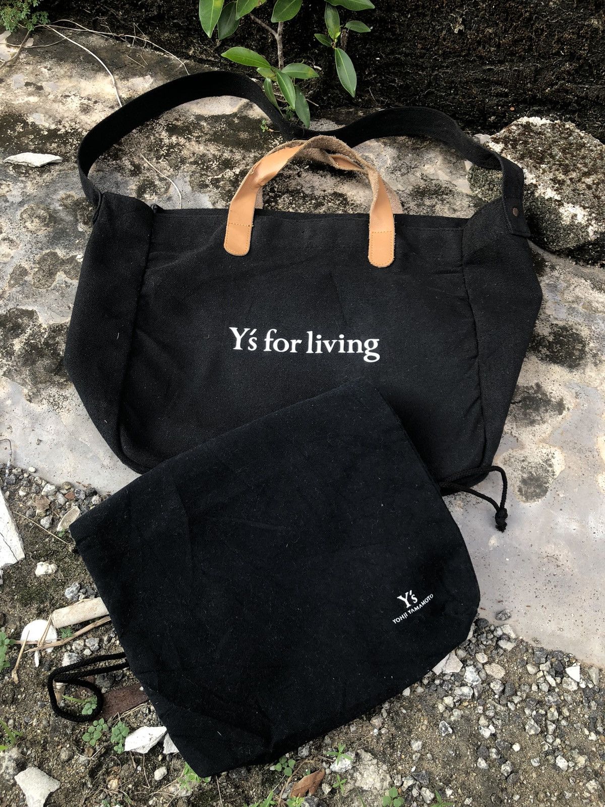Y's Yohji Yamamoto Y's For Living Sling Tote/Dush Bag Size ONE SIZE - 1 Thumbnail