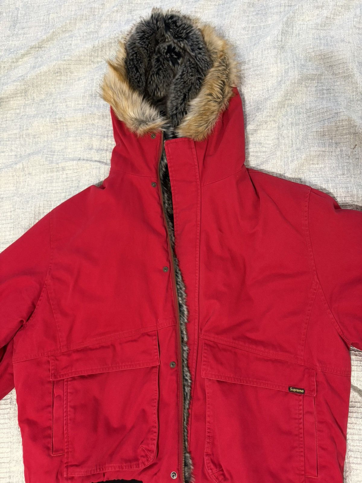 Supreme Supreme Reversible Faux Fur Hooded Work Jacket Size US L / EU 52-54 / 3 - 1 Thumbnail