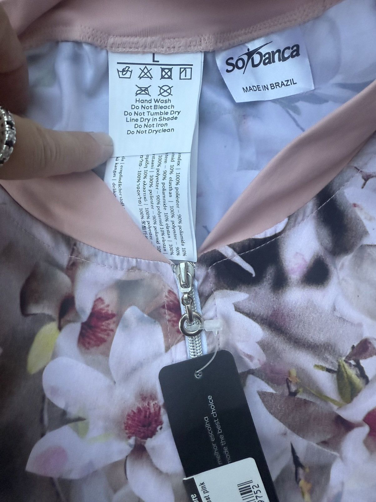 Other So Danca Kaia Vest Floral Flower Petal Pink Adult Size Large Size L / US 10 / IT 46 - 8 Thumbnail