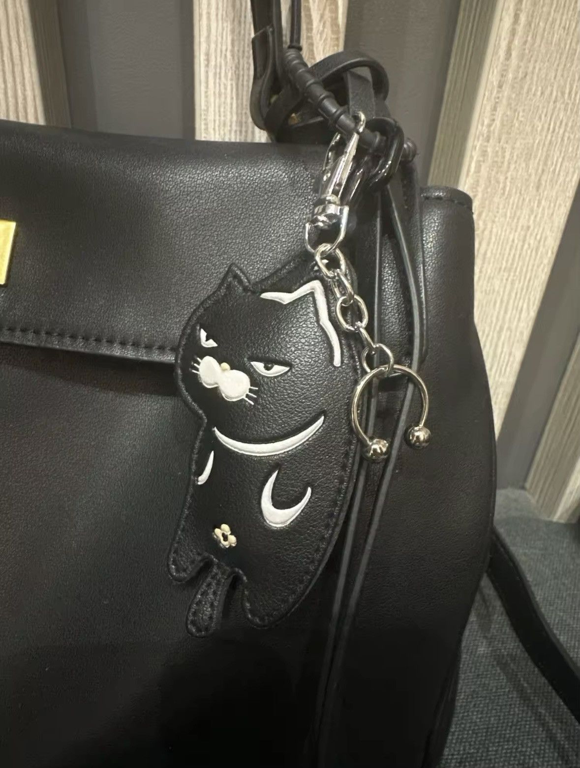 Designer Cat keychain cartoon cat leather Size ONE SIZE - 9 Thumbnail