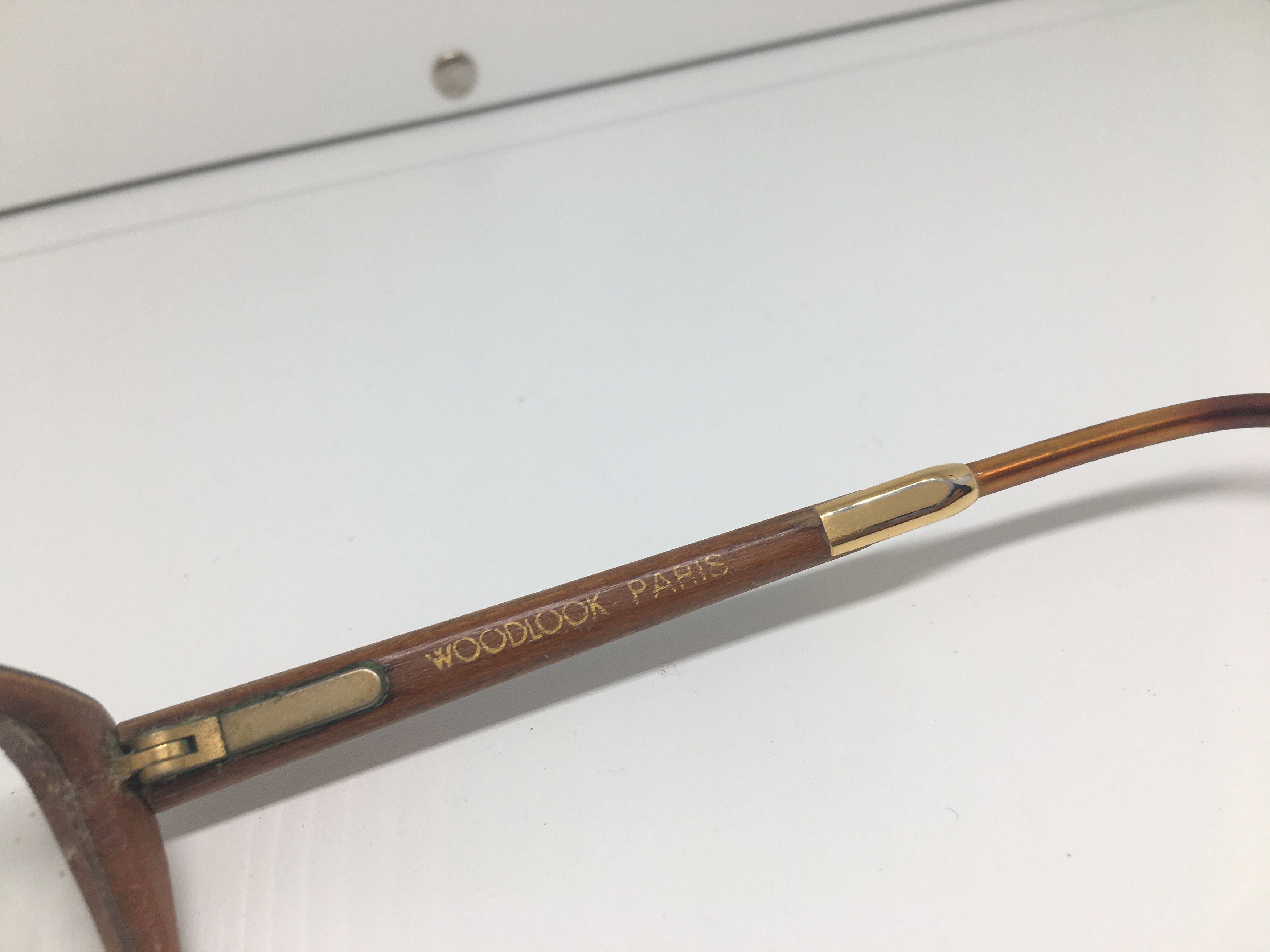 Vintage Vintage WOODLOOK Paris 2649 WOOD Eyeglasses Frame Size ONE SIZE - 4 Thumbnail