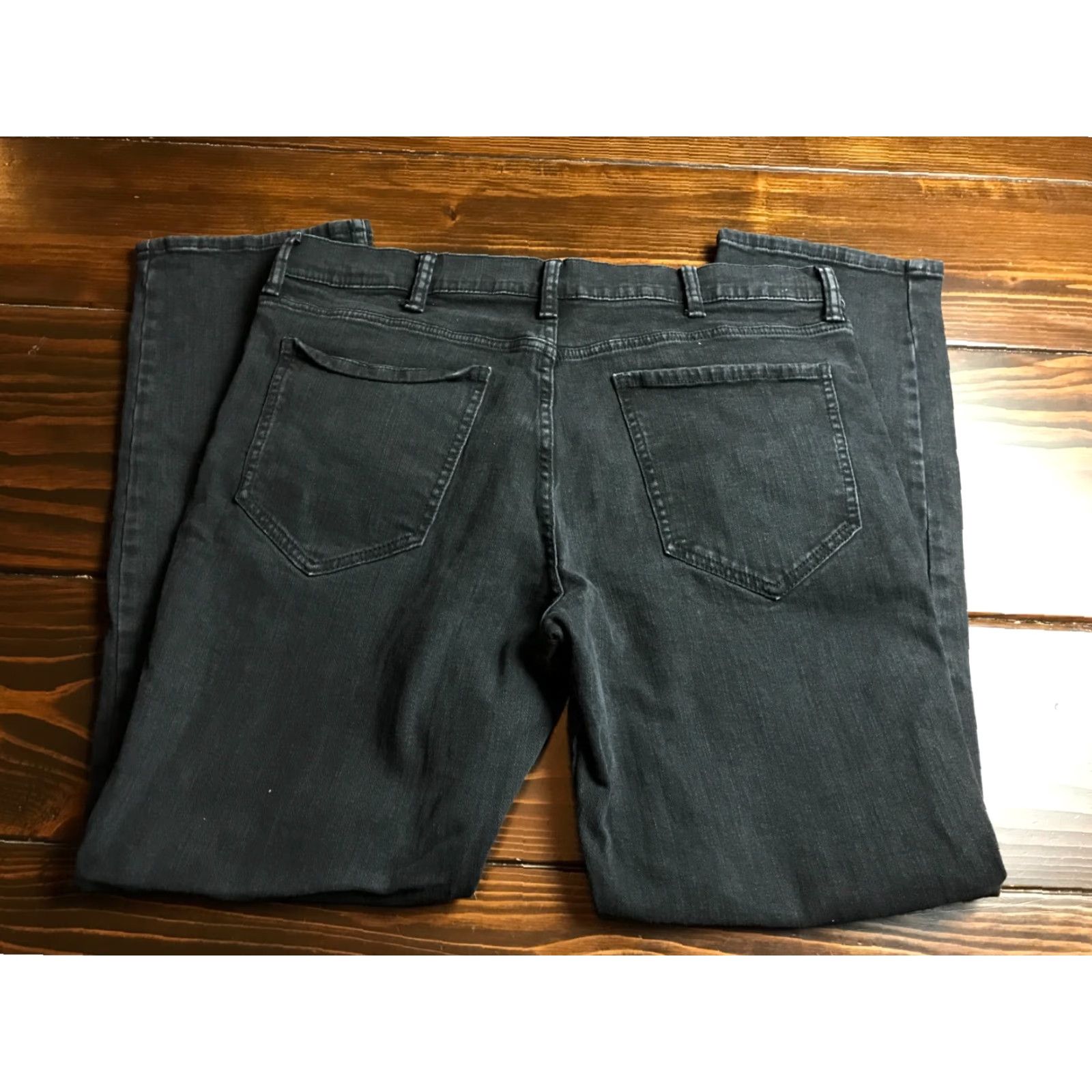 Vintage St John's Bay Denim Jeans Men Slim Straight 36X32 Black Comfort Pockets Modern Vintage No Size US 36 / EU 52 - 2 Thumbnail