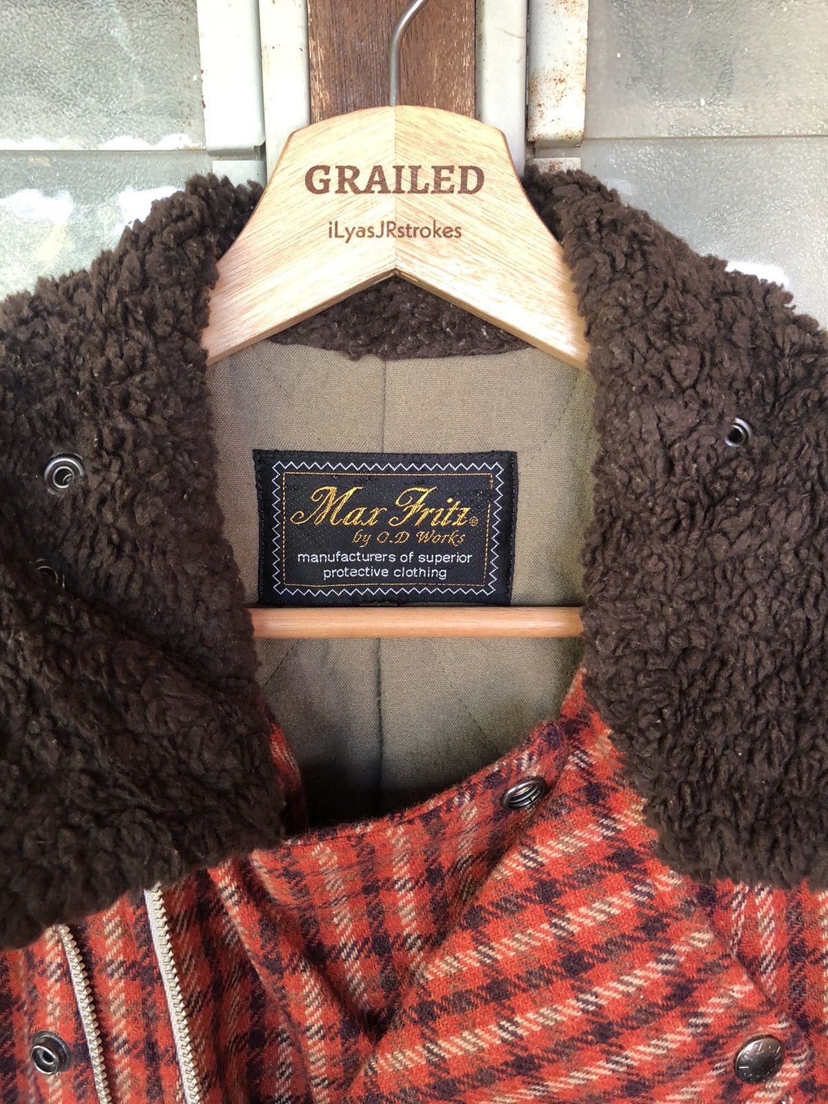 Japanese Brand Vintage Max Fritz Wool + Leather Double Collar Jacket Size US M / EU 48-50 / 2 - 24 Thumbnail
