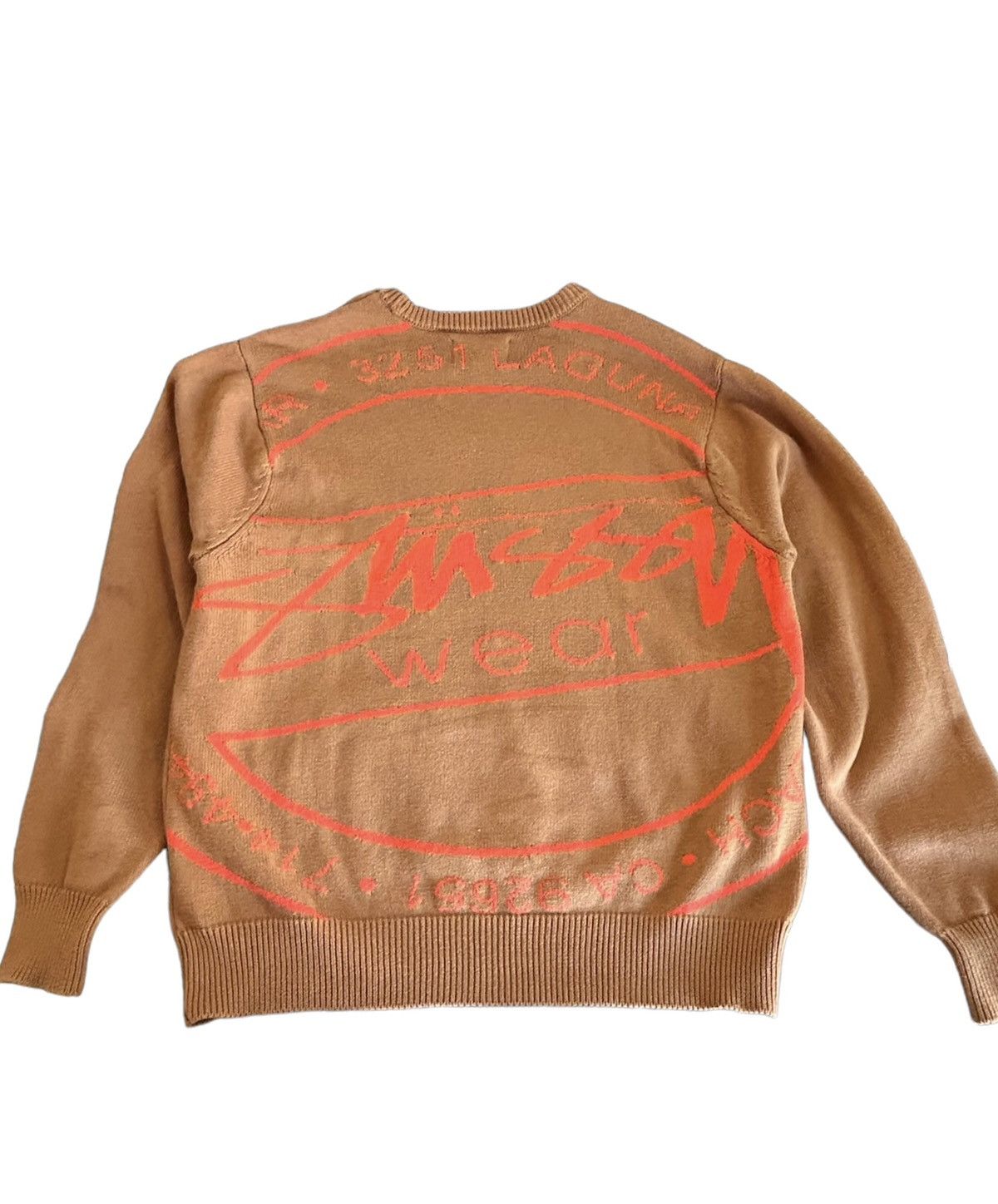image of Stussy Laguna Icon Knit Sweater in Tan, Men's (Size Medium)
