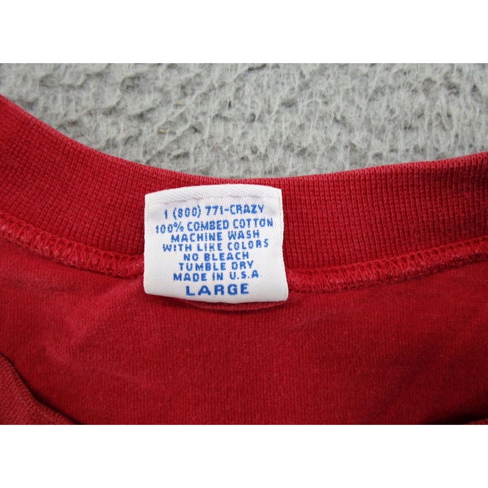 Vintage VINTAGE Crazy Shirts Shirt Mens Red L Short Sleeve Chinese Courage Dragon Single Stitch Size US L / EU 52-54 / 3 - 3 Thumbnail