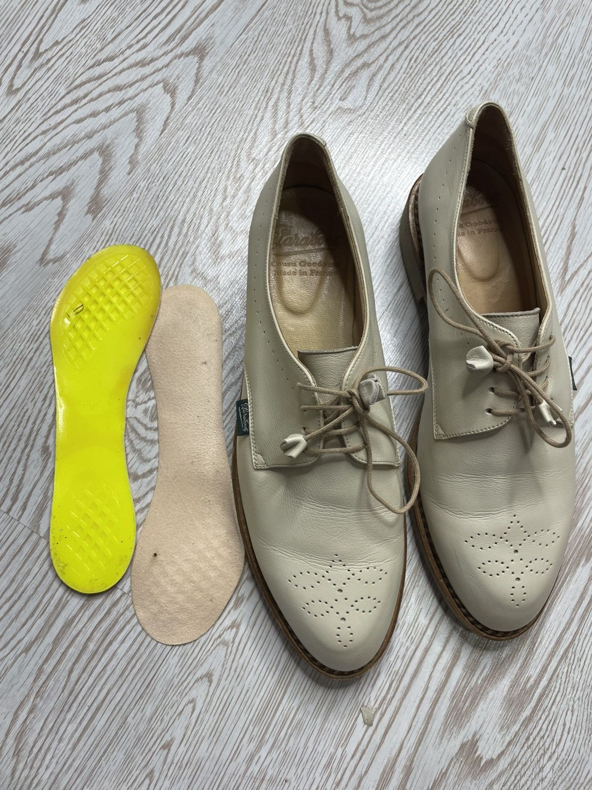 Paraboot ParaBoot Beige Oxford Leather Shoes size 6.5 Size US 6.5 / EU 39-40 - 13 Thumbnail