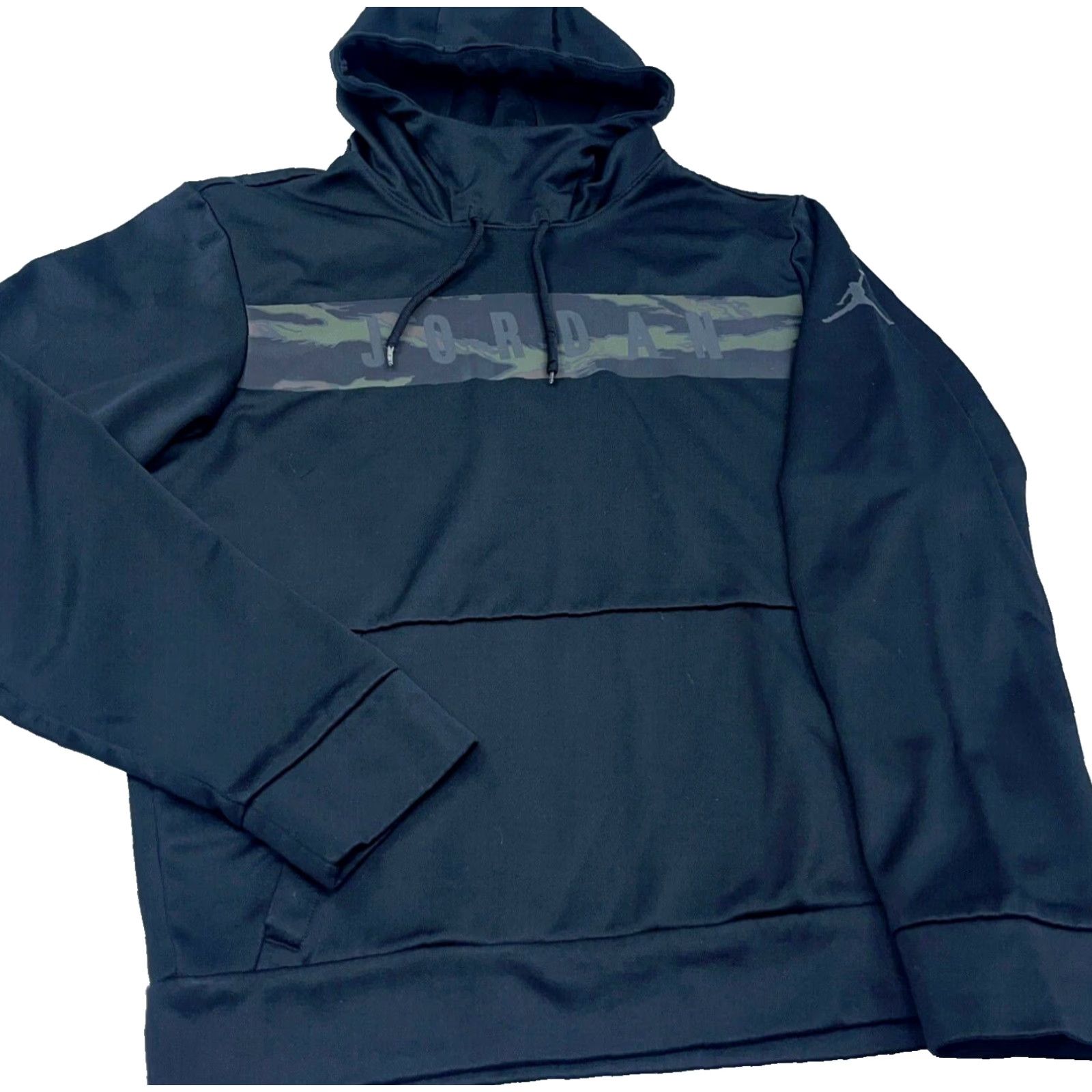 Jordan Brand Jordan Hoodie Men Small Black Sweatshirt Jum Man Camo Logo Performance Shirt Hoodie Pockets Graphic Print Logo Men XS S Regular Black Jordan Size US S / EU 44-46 / 1 - 2 Thumbnail