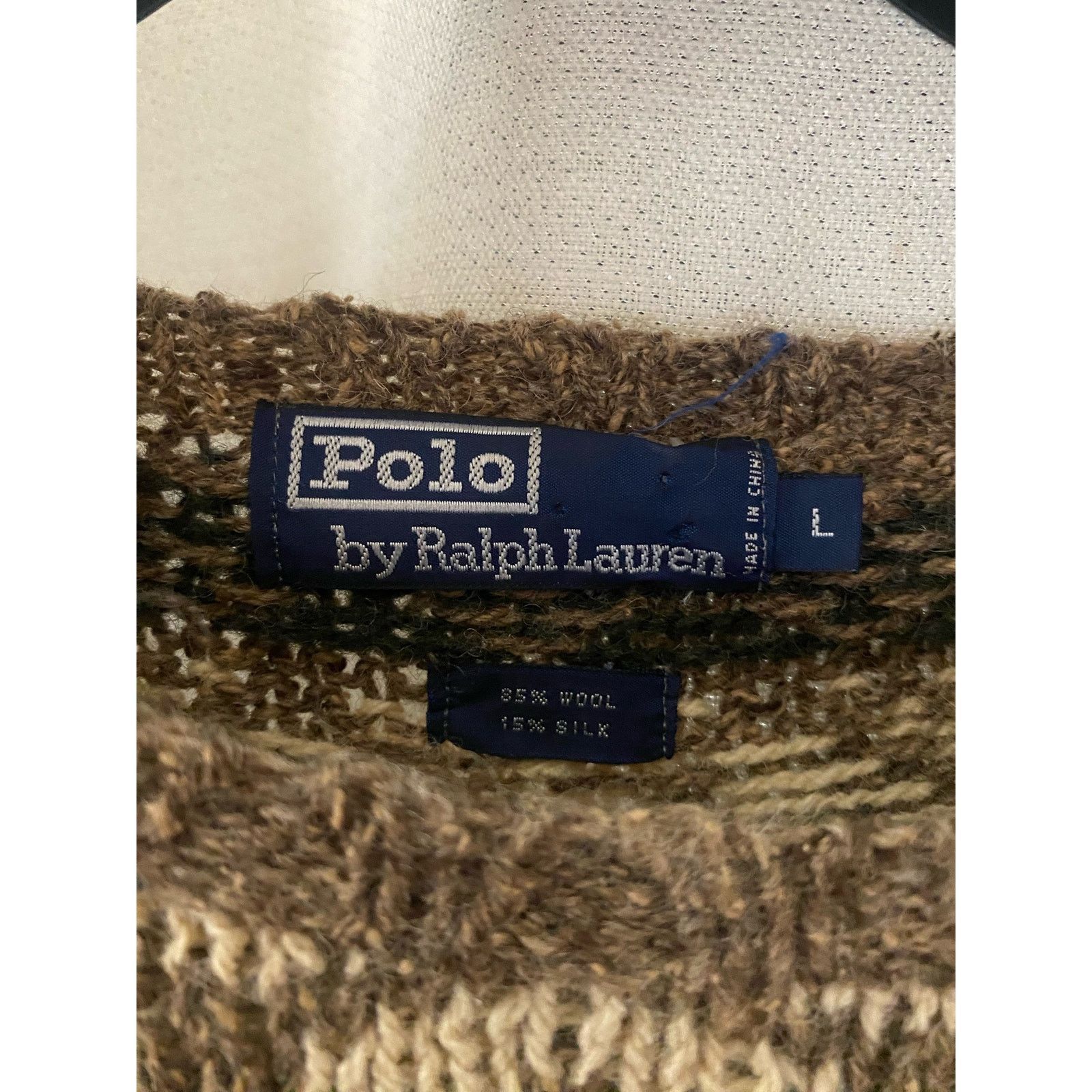 Polo Ralph Lauren vtg Polo by Ralph Lauren Wool and Silk Sweater m large Size US L / EU 52-54 / 3 - 3 Thumbnail