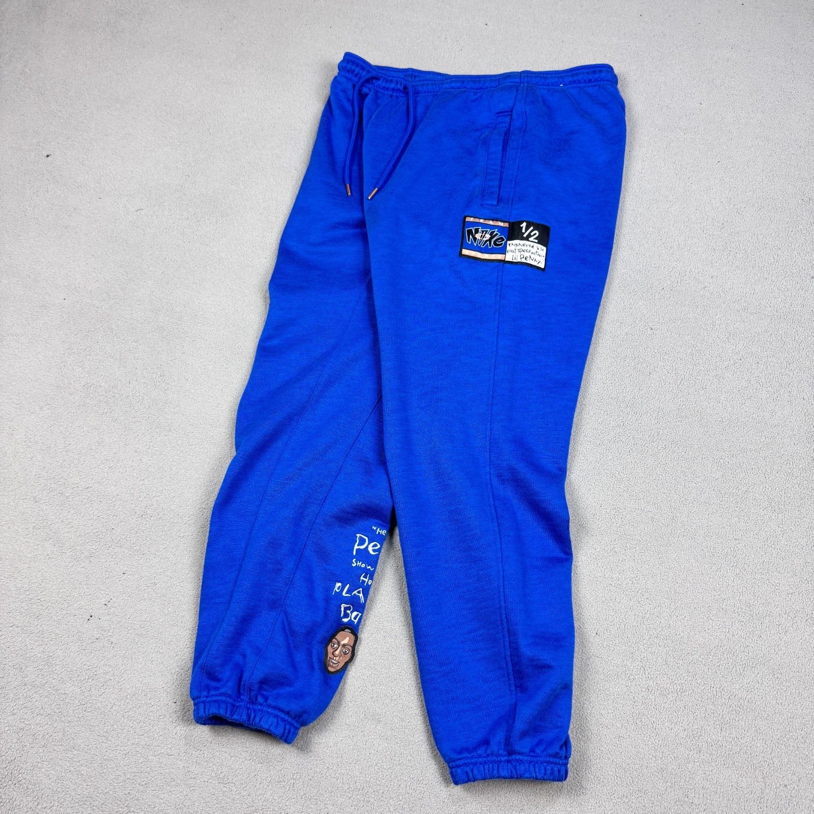 Nike Nike Lil Penny Hardaway Basketball Fleece Joggers Blue XL Size US 34 / EU 50 - 1 Thumbnail