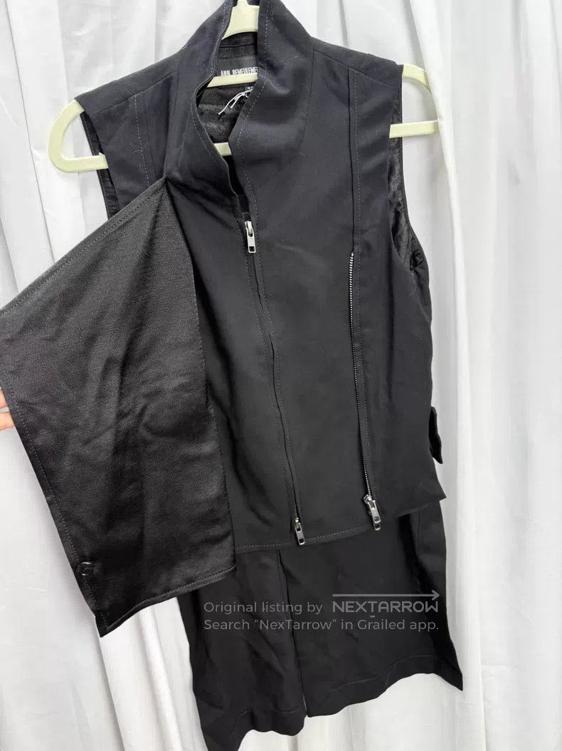 Ann Demeulemeester Ann Demeulemeester Double zip sleeveless vest with layered Size 4XL / US 24-26 - 3 Thumbnail