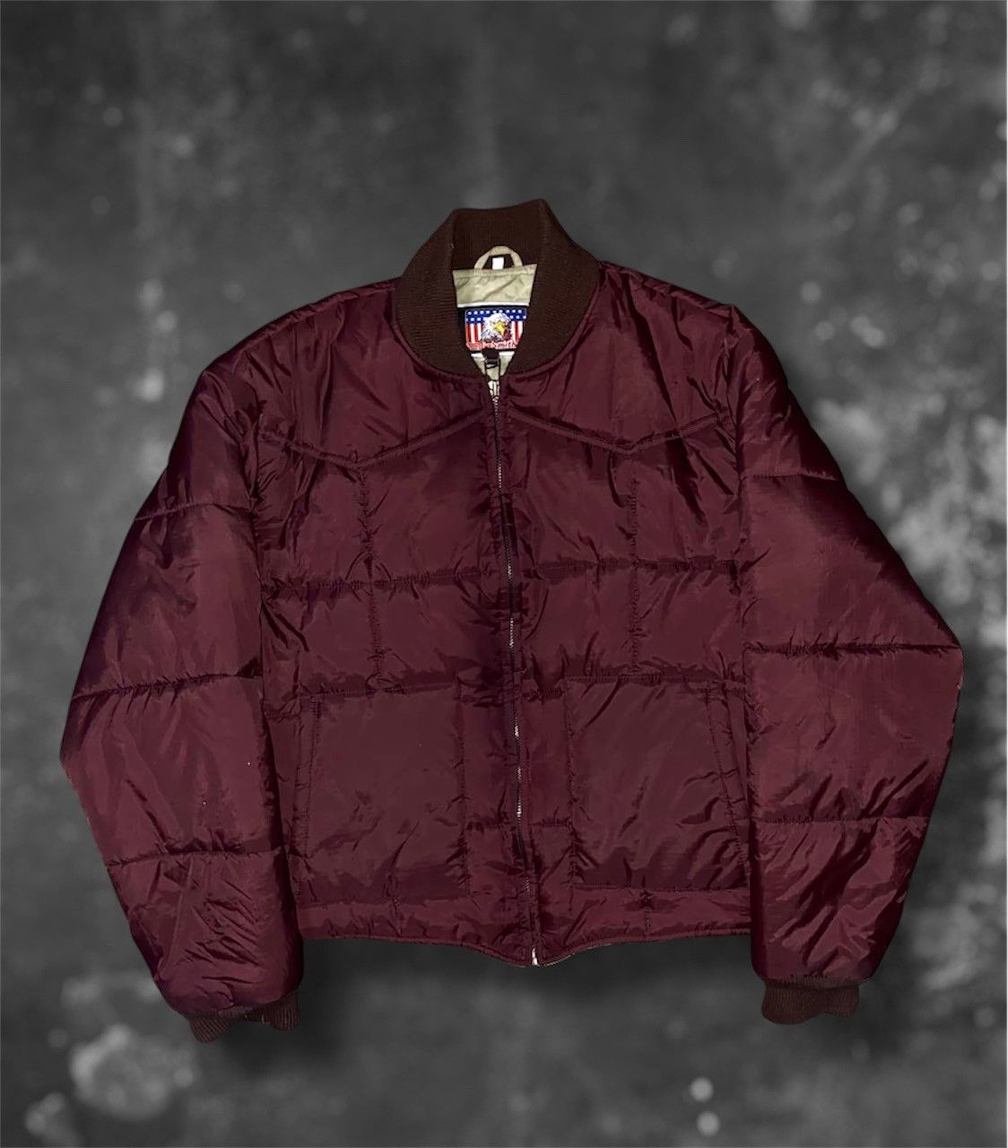 Japanese Brand × Vintage Vintage Cherry Quilted Nylon Street Bomber Jacket Outdoor Size US L / EU 52-54 / 3 - 2 Thumbnail