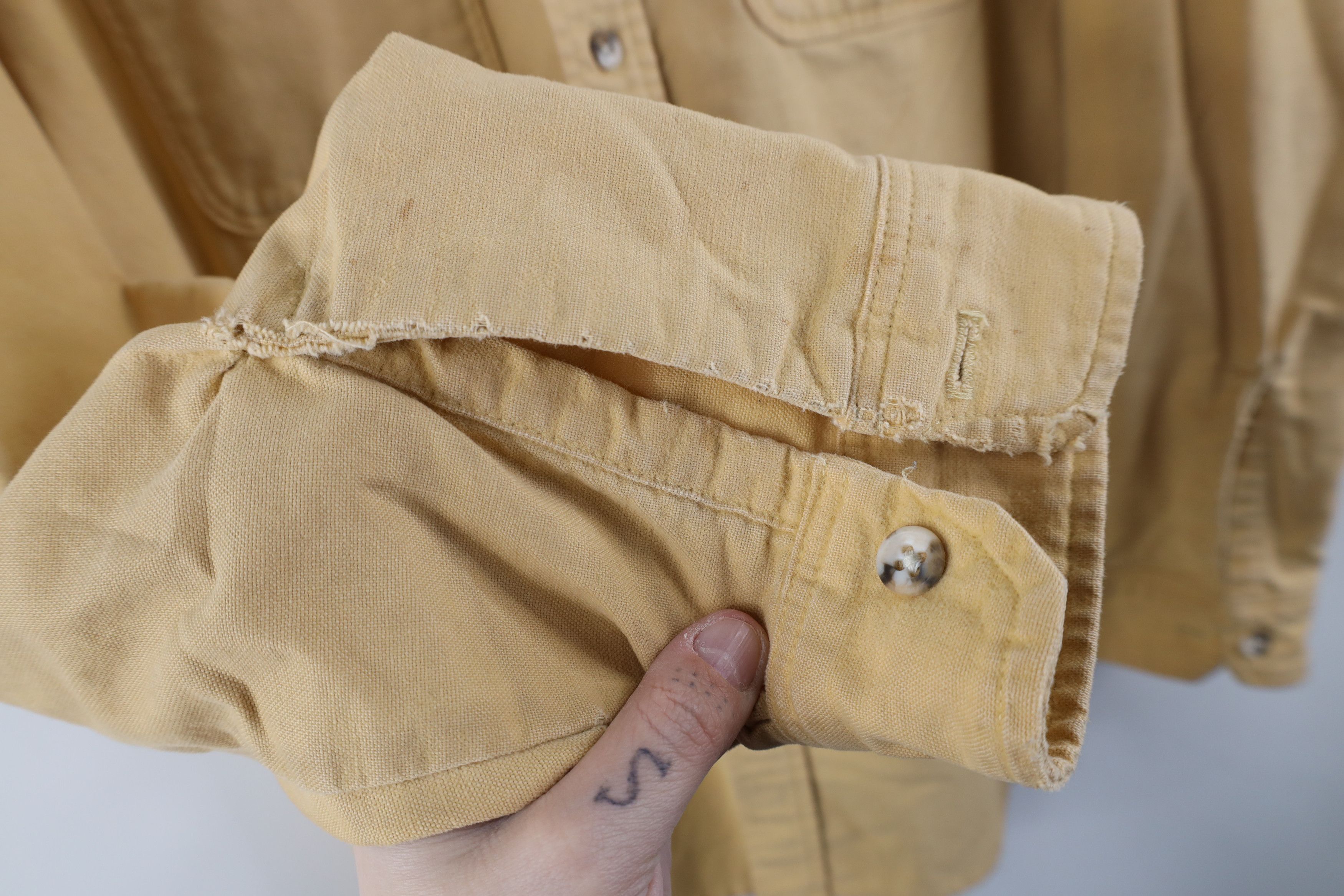 Vintage Vintage 70s Streetwear Chamois Cloth Button Shirt USA Size US L / EU 52-54 / 3 - 10 Thumbnail