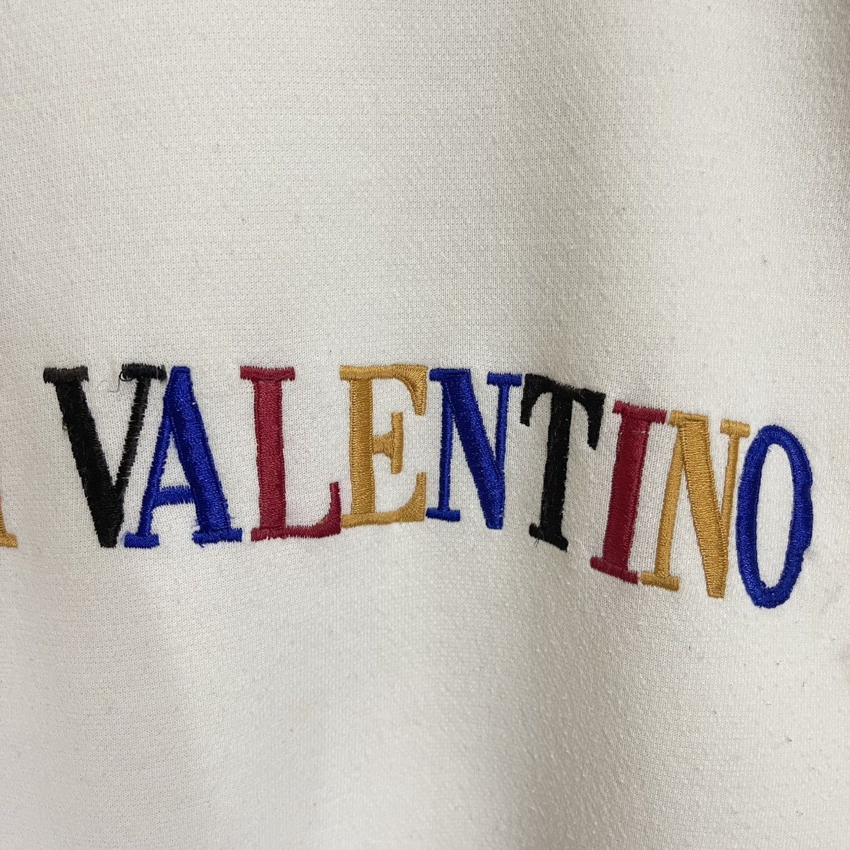 Designer Gianni Valentino Multicolour Spellout Crewneck Sweatshirt Size US M / EU 48-50 / 2 - 7 Thumbnail