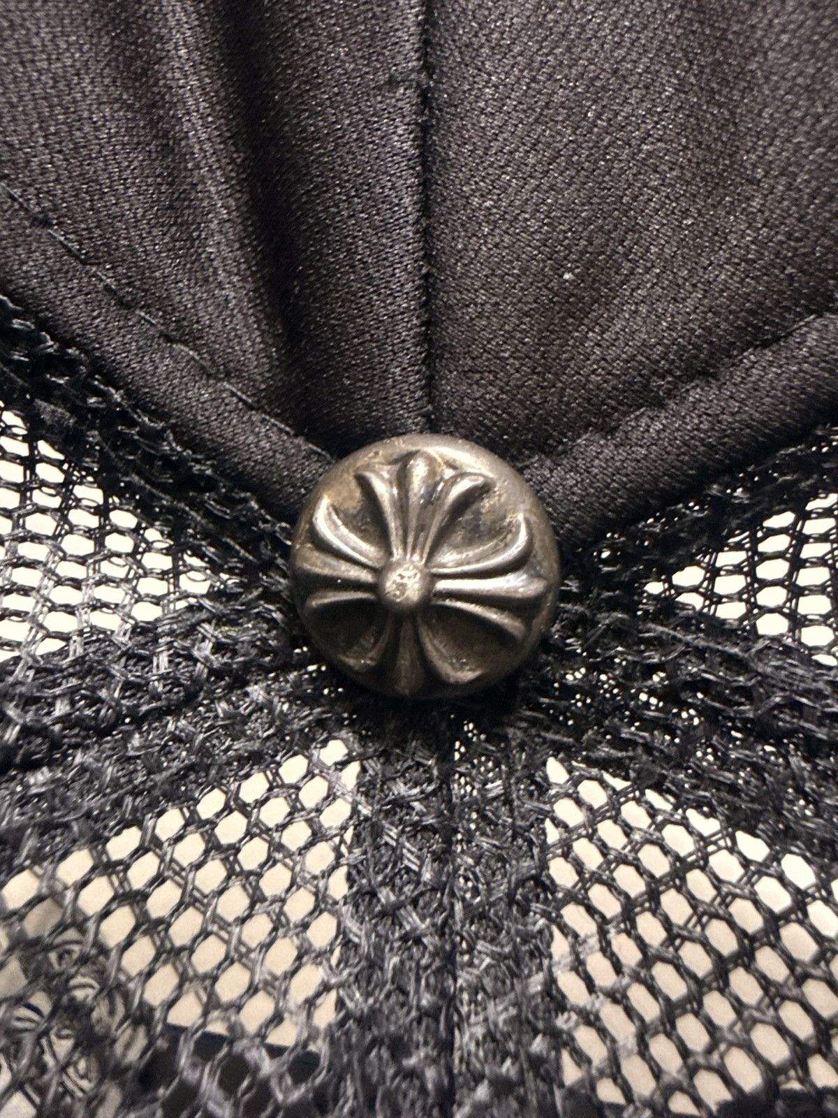 Chrome Hearts chrome hearts vintage triple cross leather patch trucker hat Size ONE SIZE - 3 Thumbnail