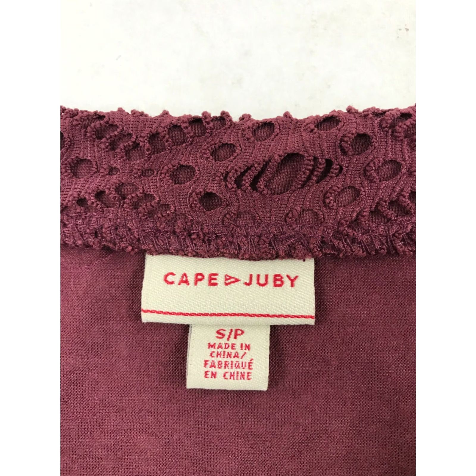 Vintage Cape Juby Mini Skirt Women's Size S Maroon A-Line Pull On Elastic Waist NWT Size 28" / US 6 / IT 42 - 5 Thumbnail