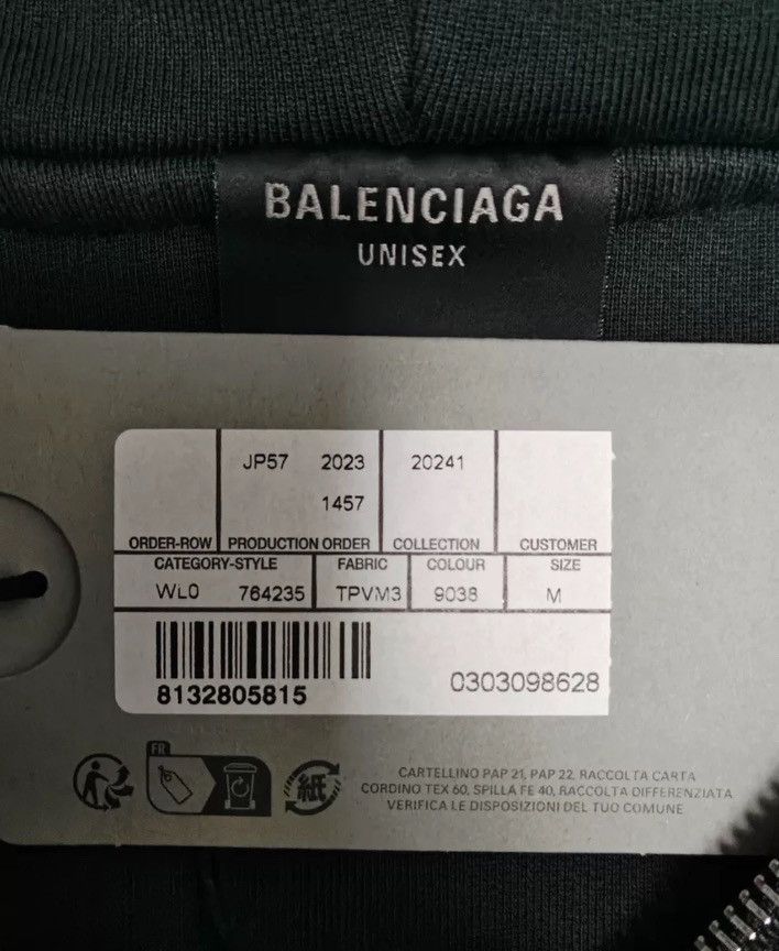 Balenciaga Balenciaga 24FW washed hoodie jacket2412-Nextarrow Size US M / EU 48-50 / 2 - 4 Thumbnail