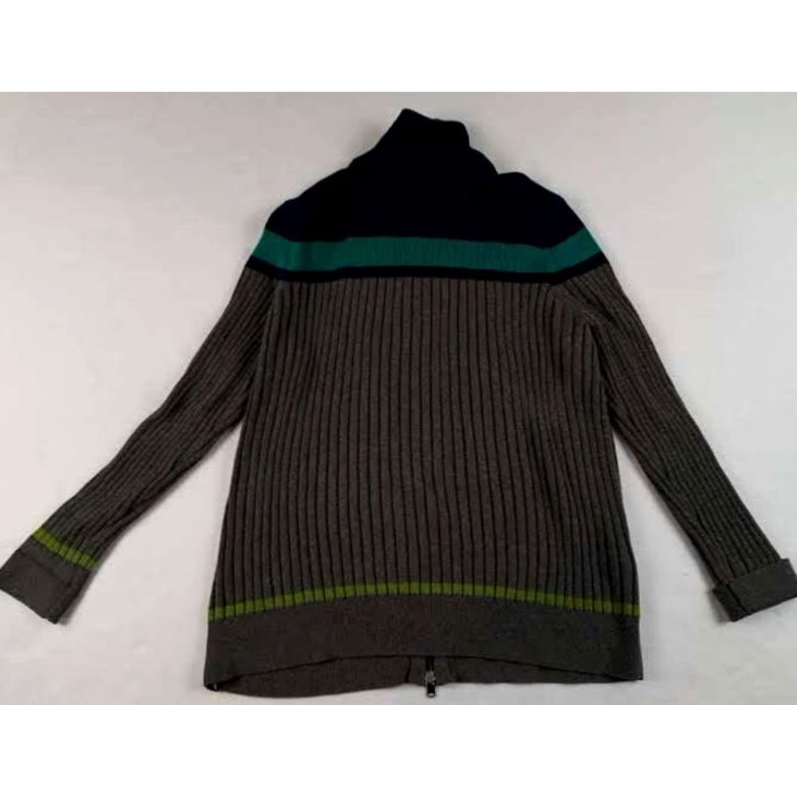 Eddie Bauer VINTAGE Eddie Bauer Woman Ribbed Knit Full Zip Sweater 2XL Size XXL / US 16-18 / IT 52-54 - 4 Thumbnail