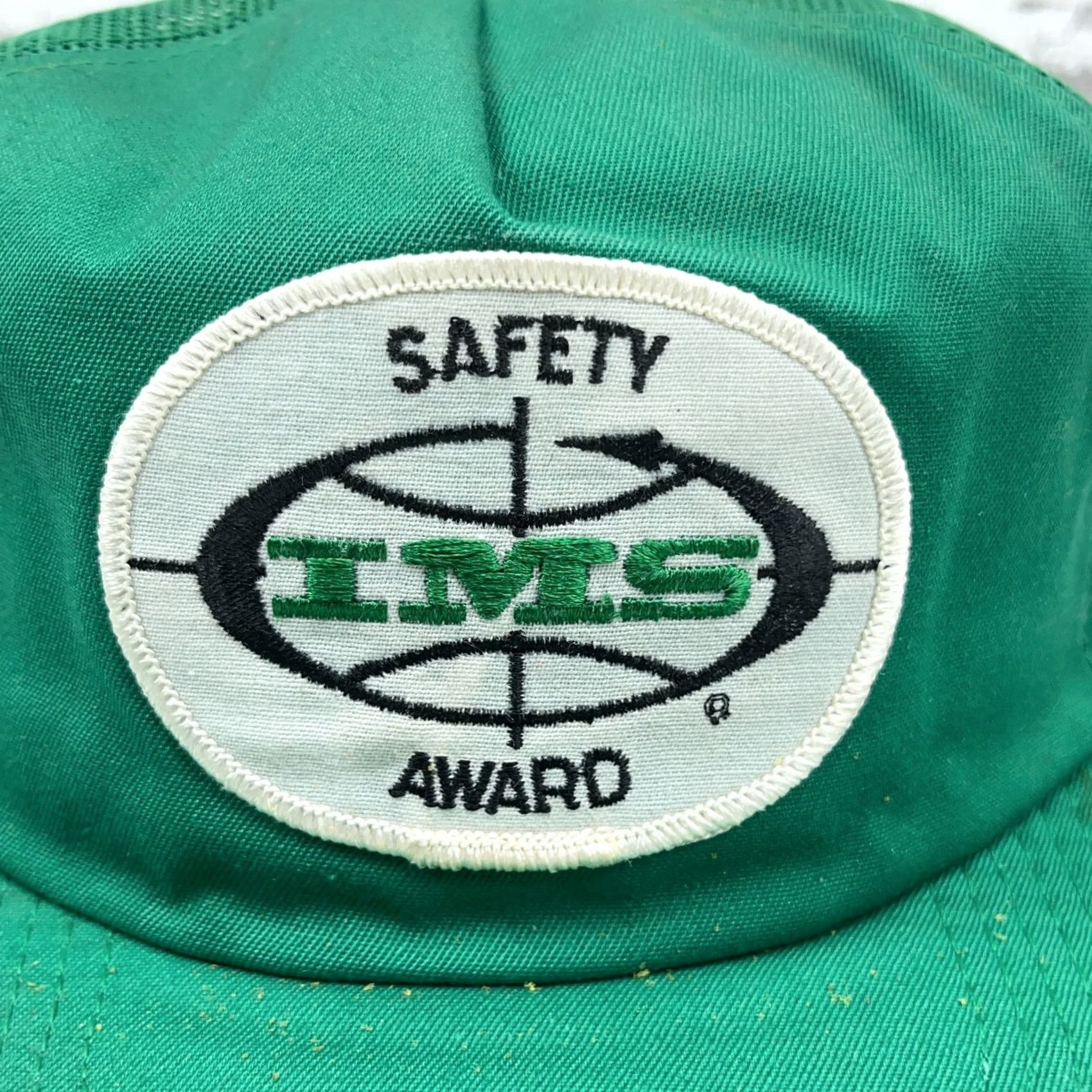 Coal VINTAGE AB Emblems Caps Coal Mining Trucker Hat Cap Snap Back 80s USA Safety Award Patch Green Adult Adjustable Mens Size ONE SIZE - 2 Thumbnail