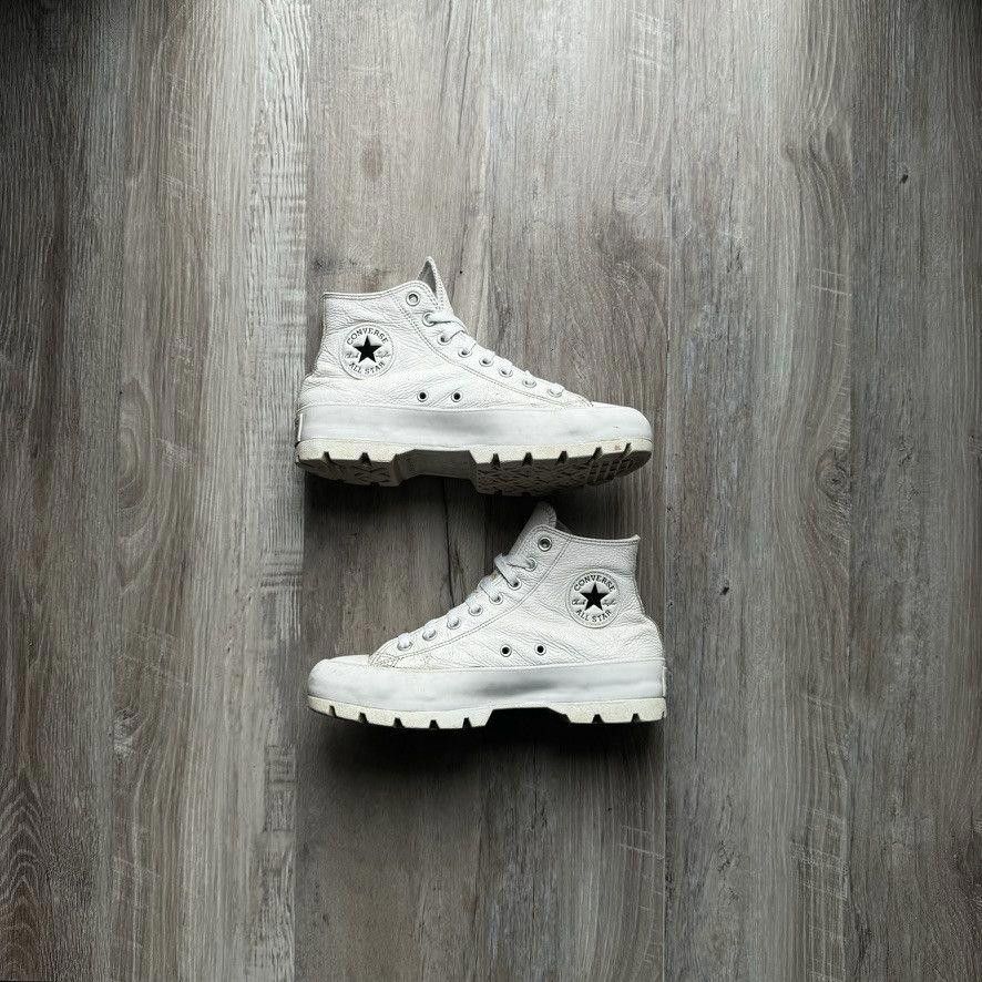 Converse  Chuck Taylor All Star Lugged Leather (7.5M) Shoes in White, Men's