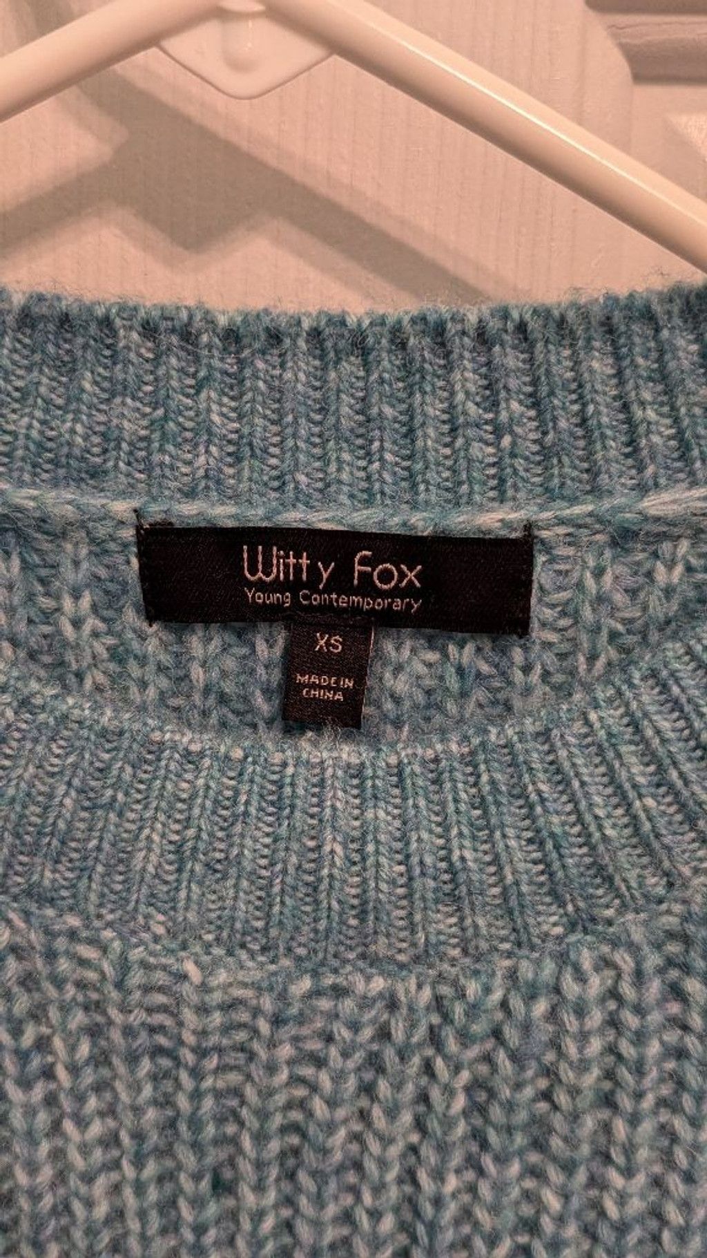 Designer Women's Witty Fox Sweater XS Teal Size XS / US 0-2 / IT 36-38 - 3 Thumbnail