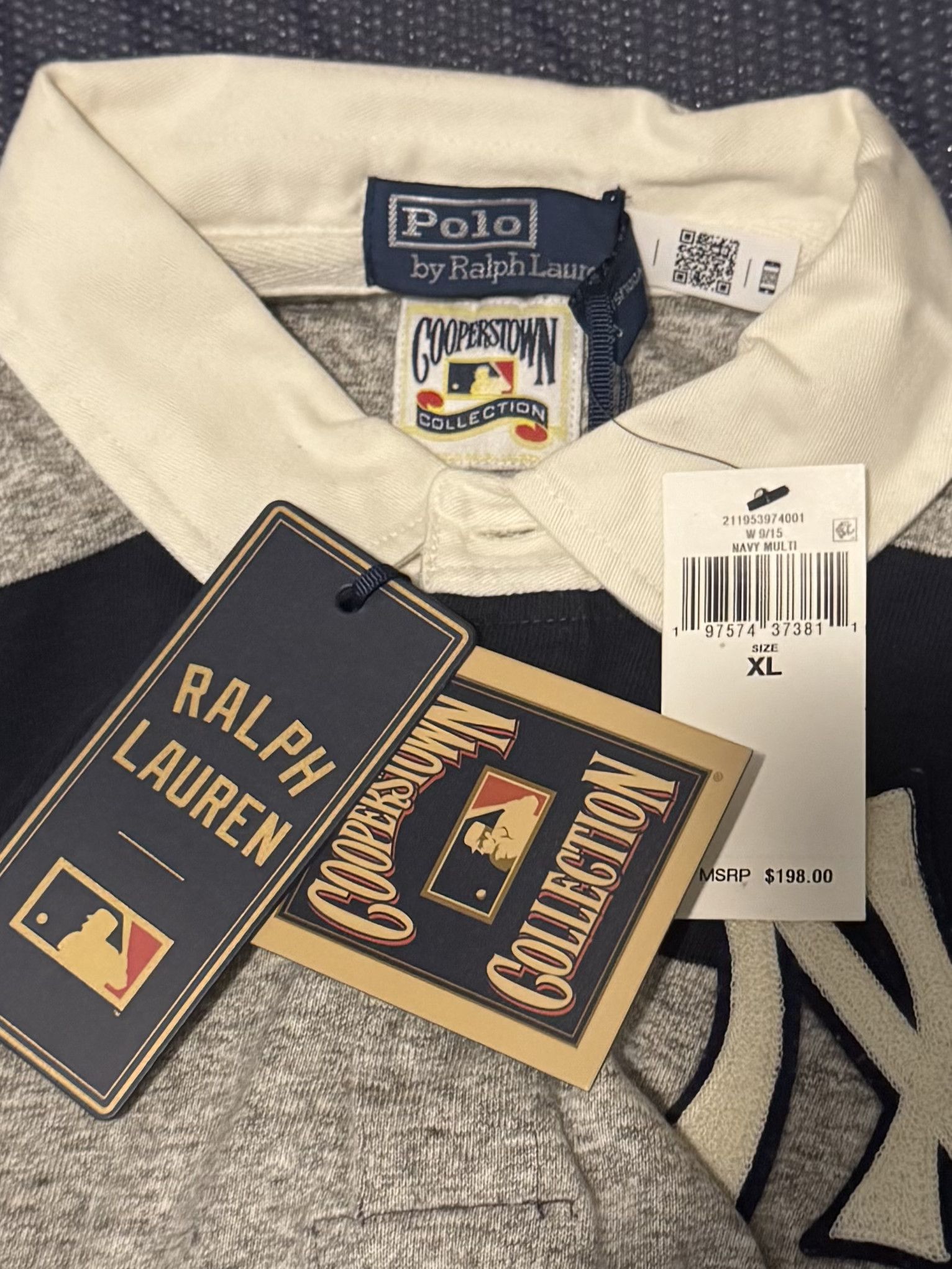 MLB × Polo Ralph Lauren Polo Ralph Lauren Yankees Rugby Shirt Size XL / US 12-14 / IT 48-50 - 2 Thumbnail