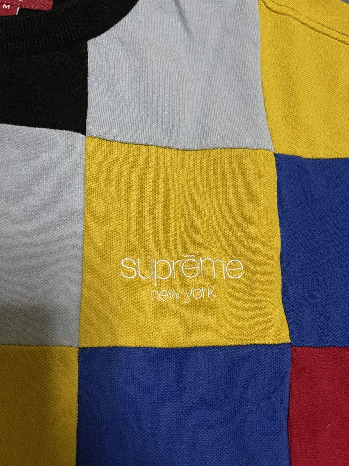 Supreme Supreme patchwork pique Tee red/yellow/blue Size US M / EU 48-50 / 2 - 3 Thumbnail
