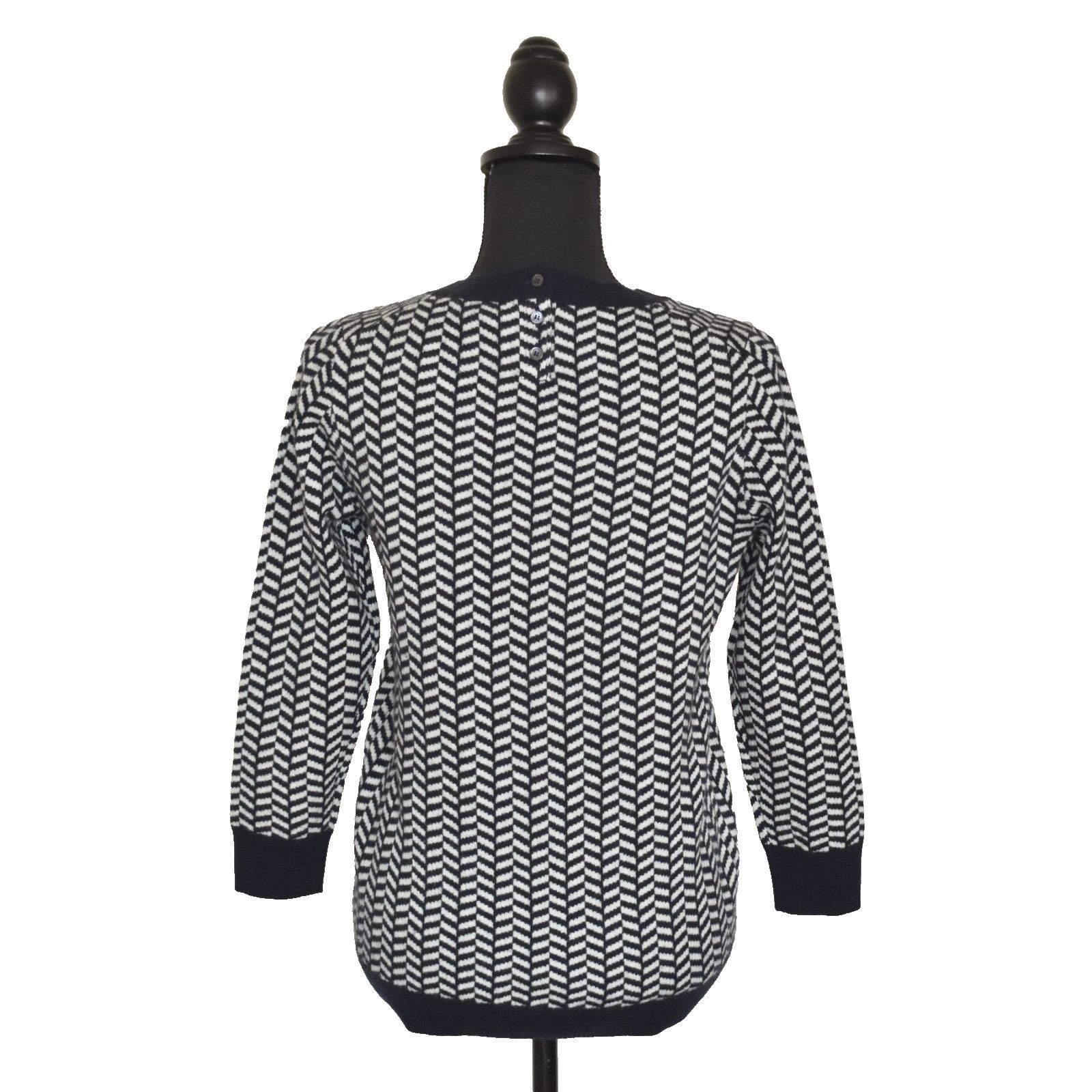 J.Crew NEW J CREW Herringbone Italian Cashmere Crewneck Sweater S Size S / US 4 / IT 40 - 3 Thumbnail
