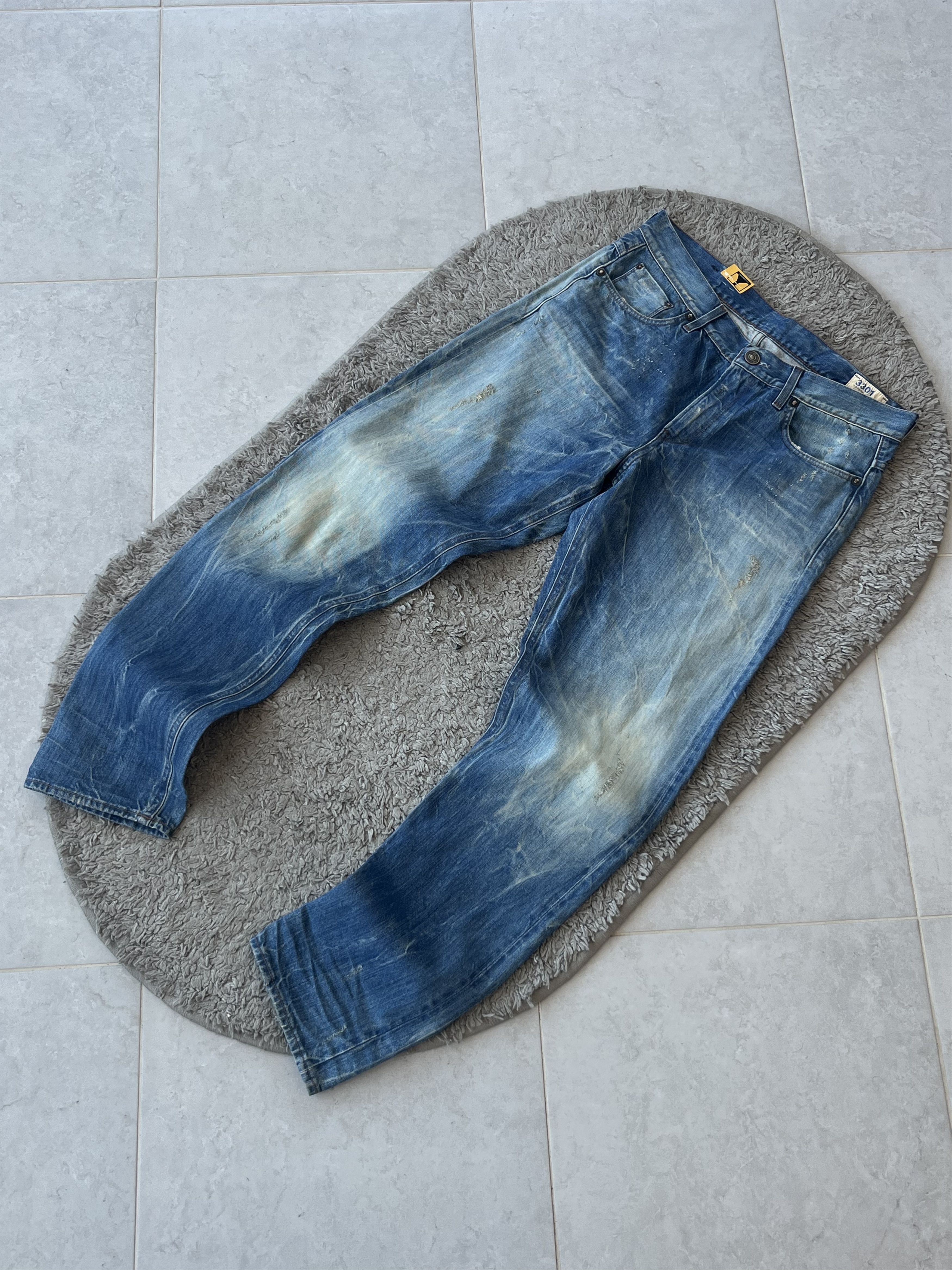 G-Star G-STAR RAW 3301 Jeans MADE IN ITALY Blue Color size 29x34 Size US 29 - 2 Thumbnail