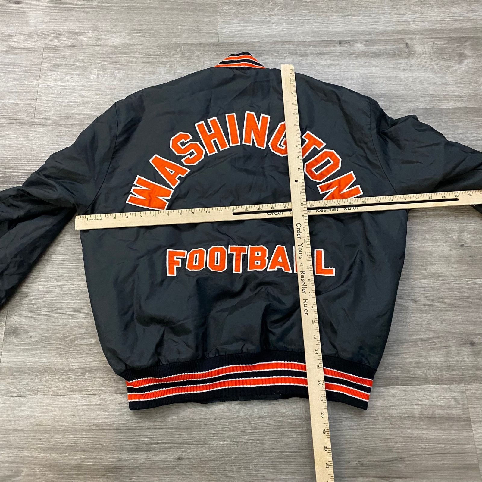Vintage VINTAGE CHAINSTITCHED JACKET WASHINGTON FOOTBALL LARGE Size US L / EU 52-54 / 3 - 4 Thumbnail