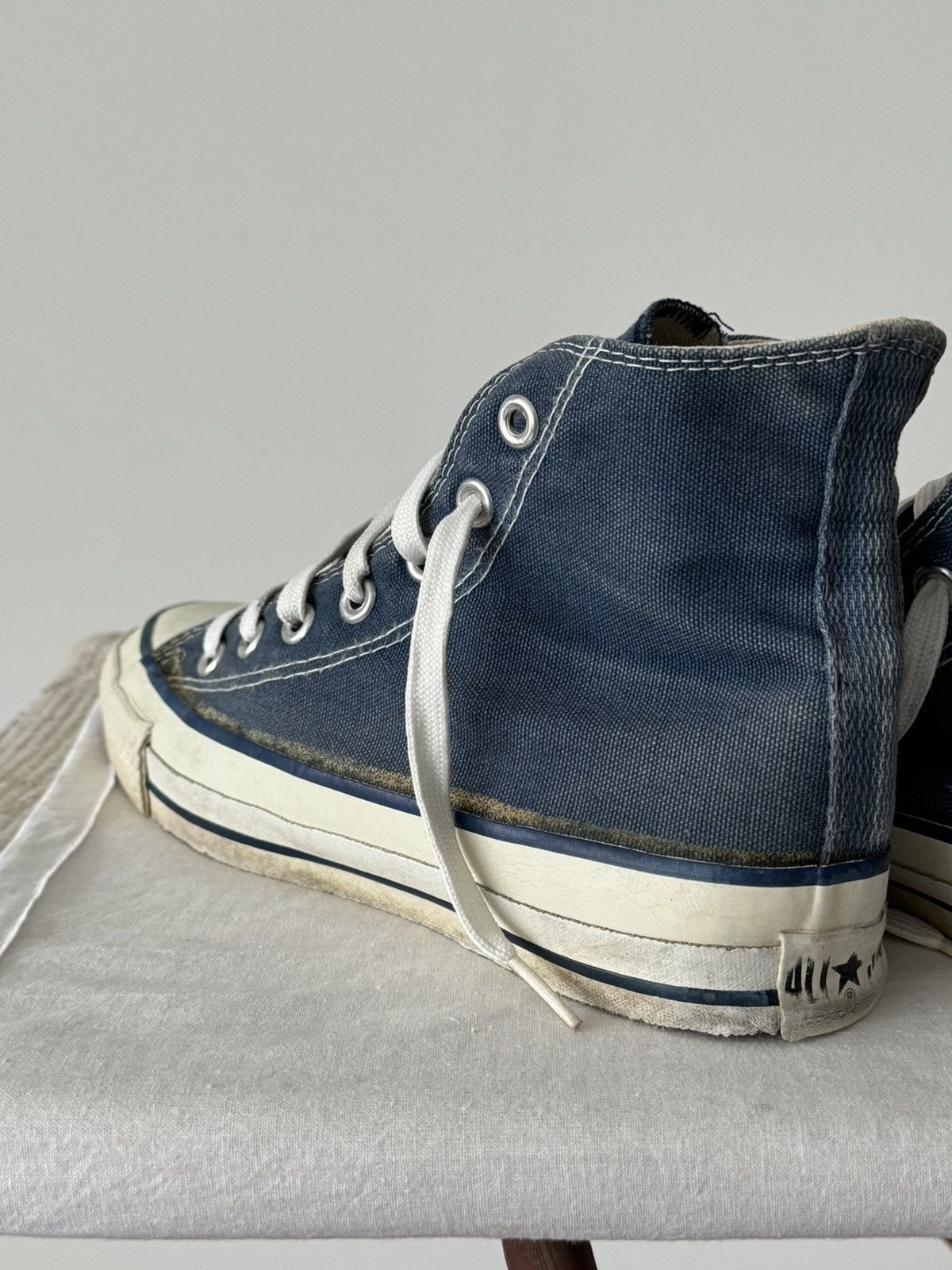 Converse × Vintage Vintage 80s Converse Chuck Taylor Made In USA High Top Size US 5 / IT 35 - 6 Thumbnail