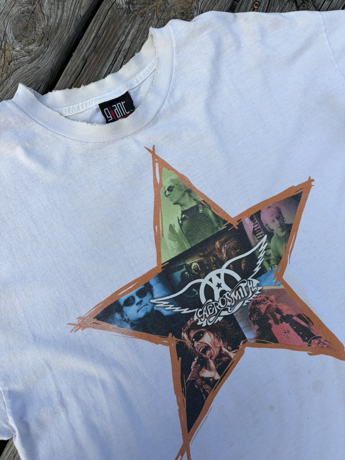 Giant 2002 Aerosmith “O’yeah Ultimate Hits” Tour Shirt Size US XL / EU 56 / 4 - 2 Thumbnail