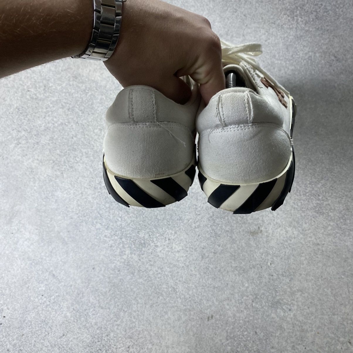 Off-White Off-White Sneakers Vulcanized Black White Canvas Size US 10 / EU 43 - 8 Thumbnail