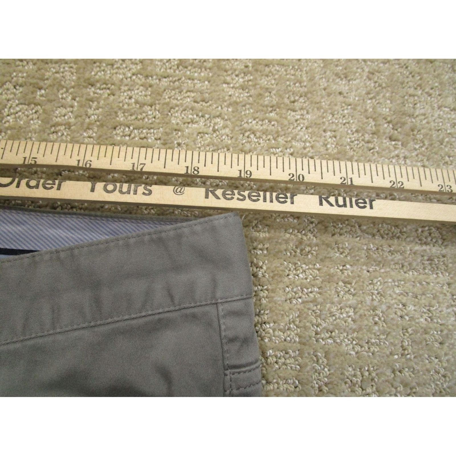 Peter Millar Peter Millar Pants Men 38x30 Gray Chino Golf Casual Comfort 5-Pocket Logo Relaxed Straight Pants Mens Size US 38 / EU 54 - 5 Thumbnail