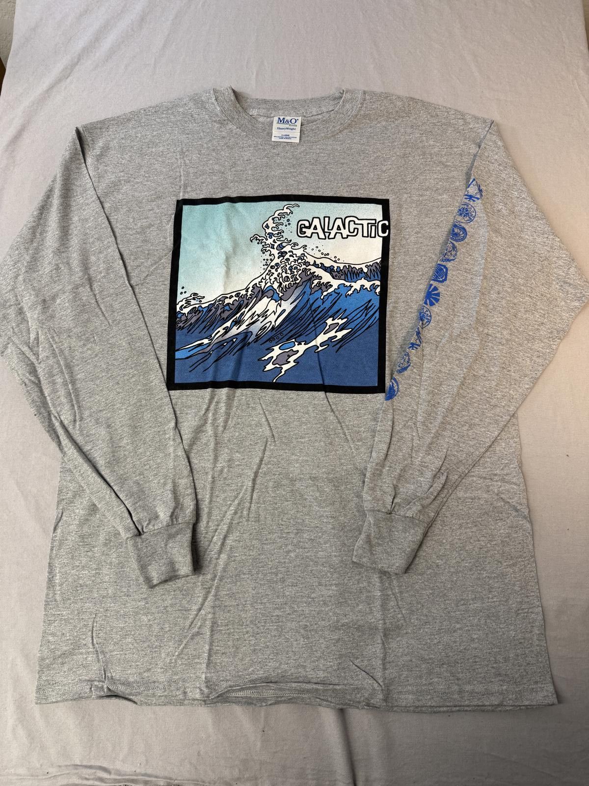 Designer VTG Galatic Nola Funk Band Longsleeve T-shirt Great Wave XL Size US XL / EU 56 / 4 - 1 Thumbnail