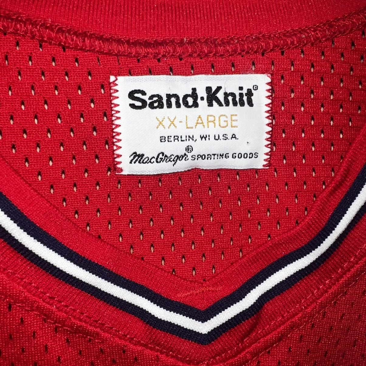MLB VINTAGE 80s MACGREGOR SAND KNIT ST. LOUIS CARDINALS JERSEY Size US XXL / EU 58 / 5 - 6 Thumbnail