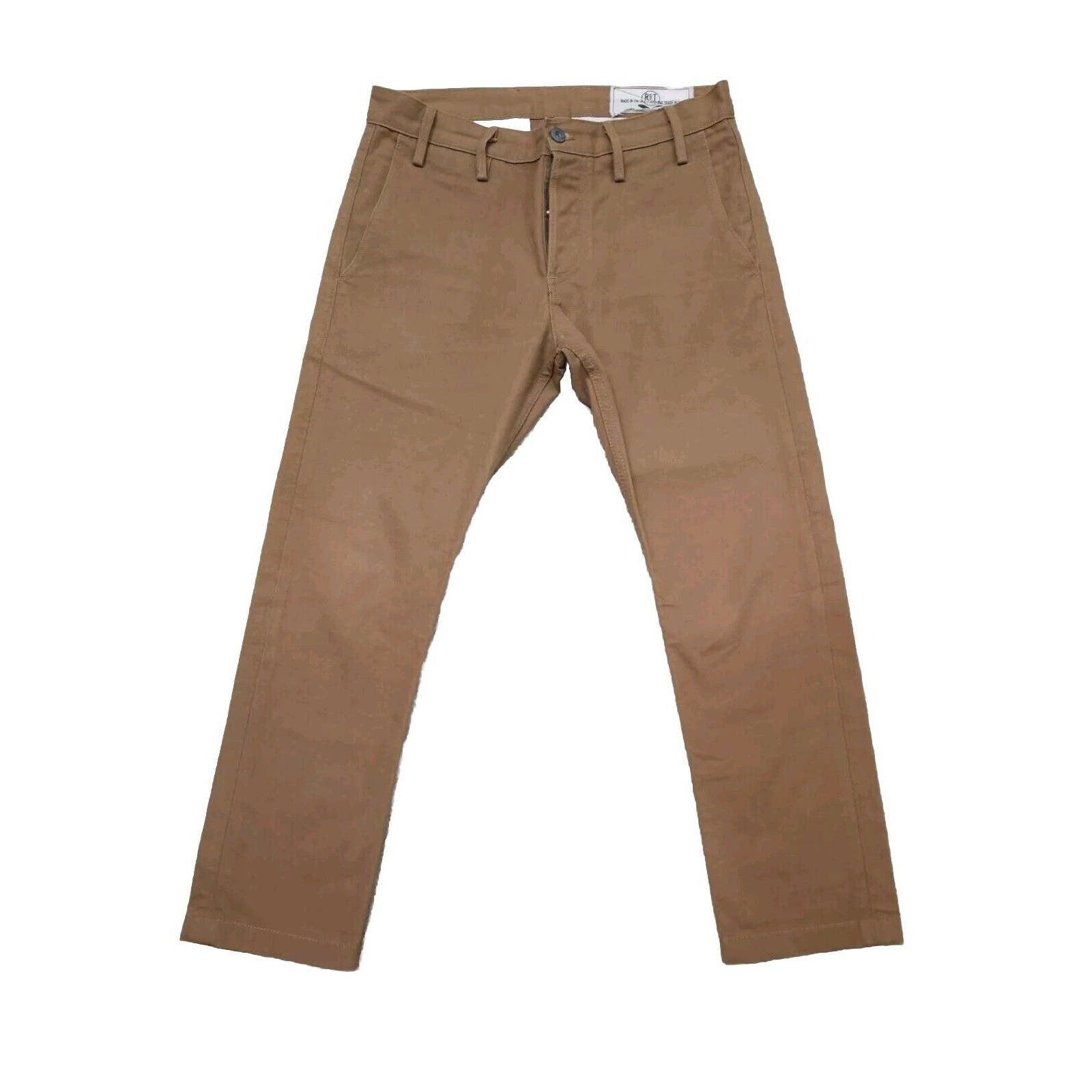 Image of Rogue Territory Officer Trouser Size 30 Slim Tapered (31×27) in Brown, Men's