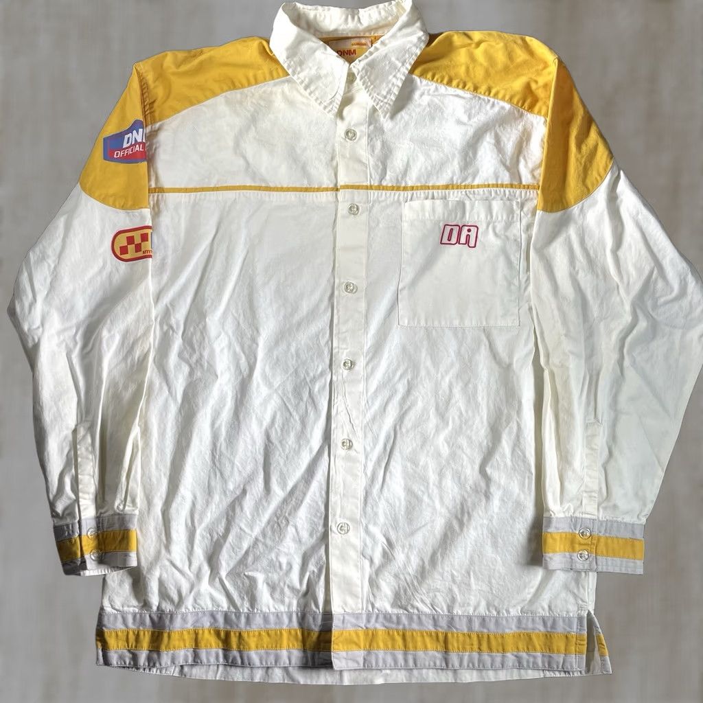 Vintage VINTAGE DNM ATTITUDE Shirt Mens L Yellow Hip Hop Button-Up Long Sleeve Trucks? Size US L / EU 52-54 / 3 - 1 Thumbnail
